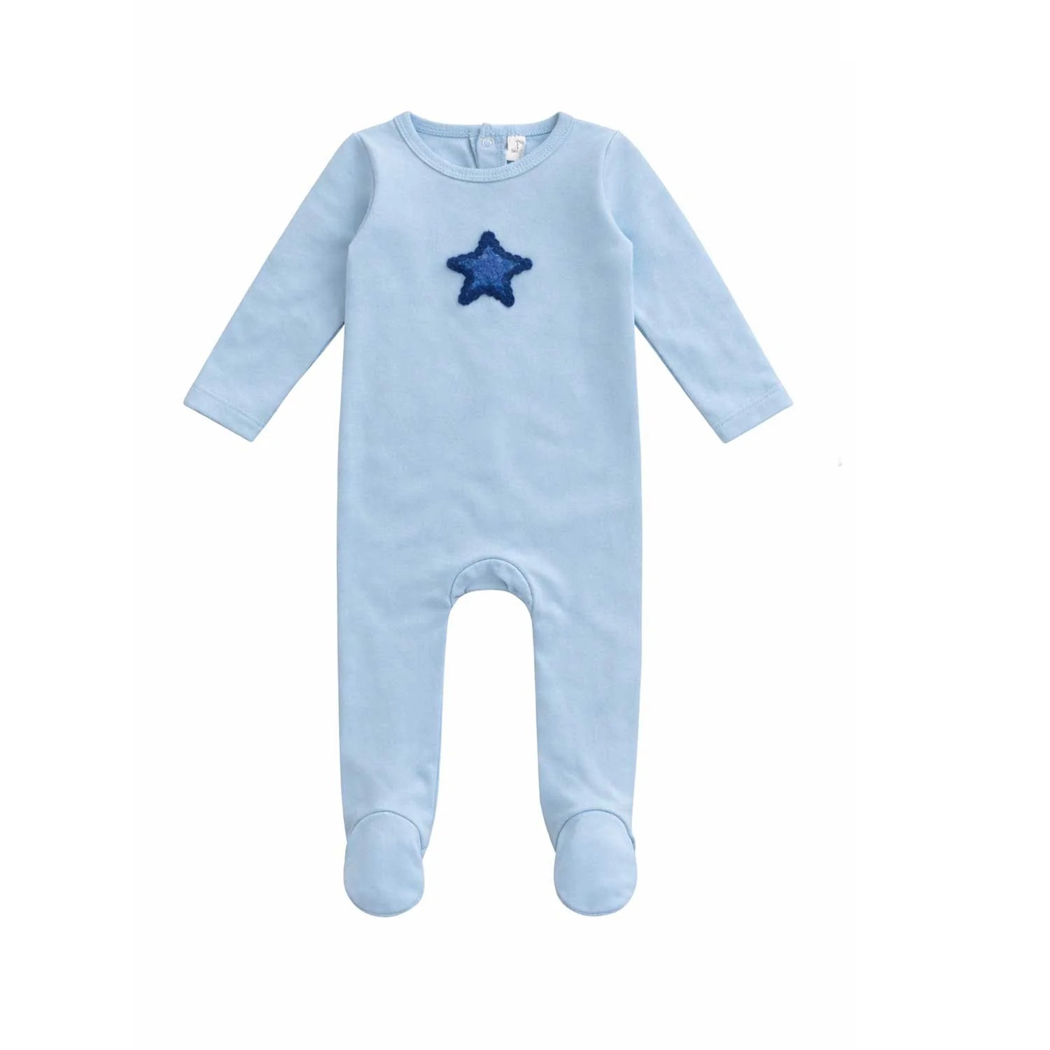 Bonjoy Crochet Shapes Footie - Blue Star