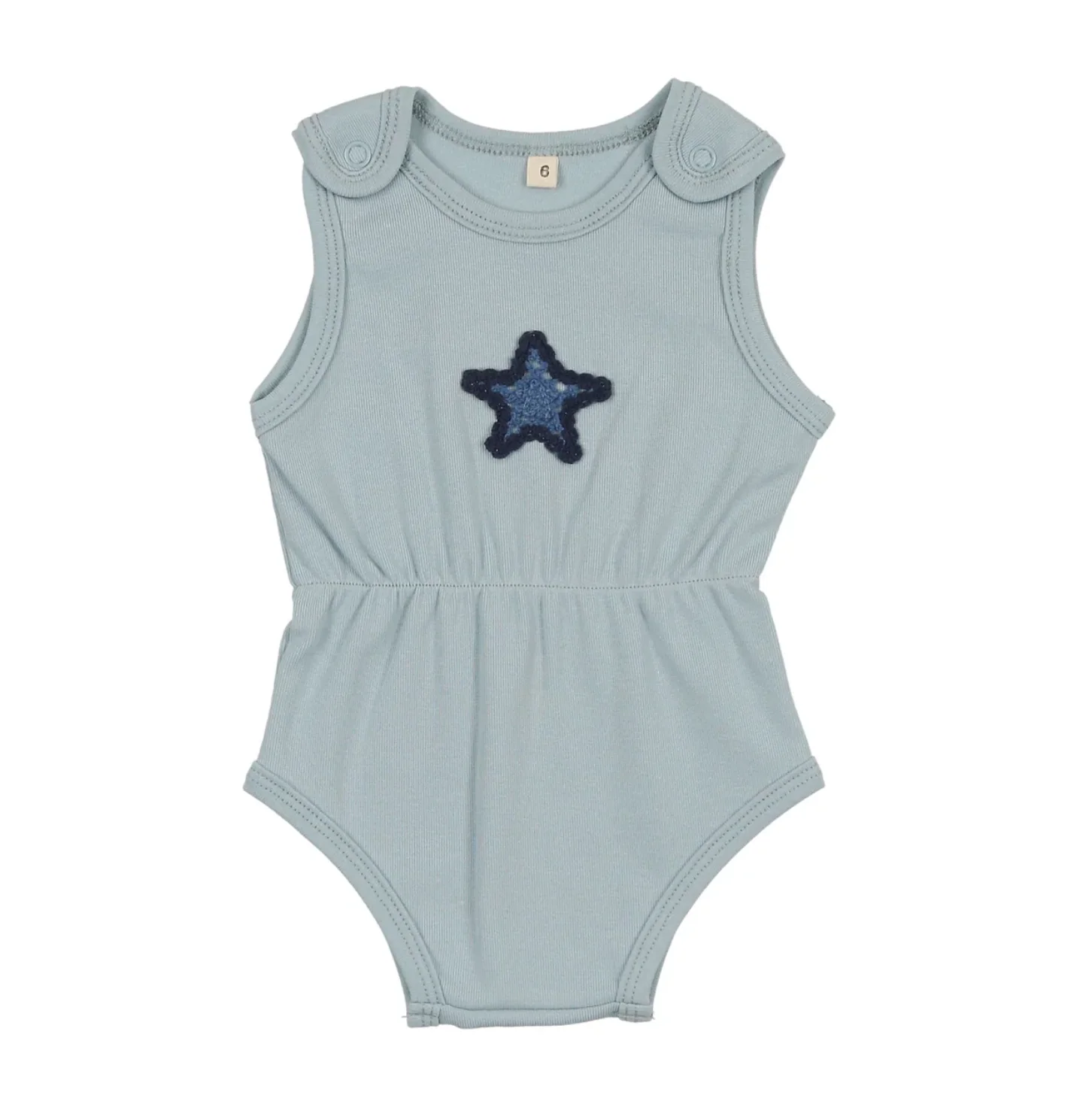 Bonjoy Crochet Shapes Romper - Blue Star