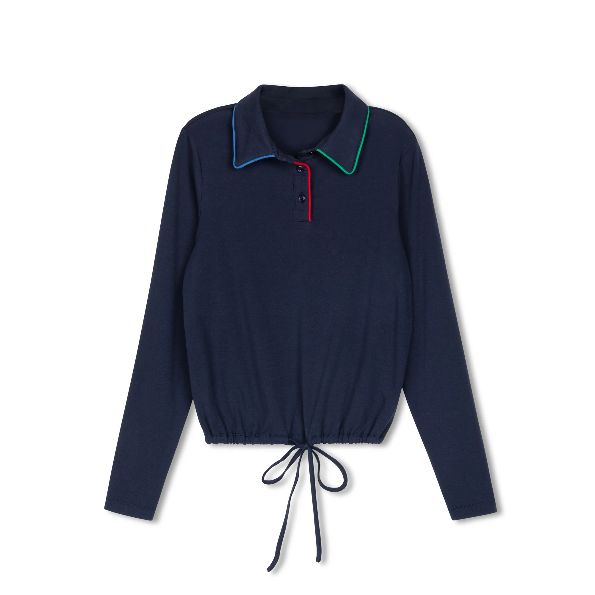 Daintti by Velvette Label Contrast Piping Polo