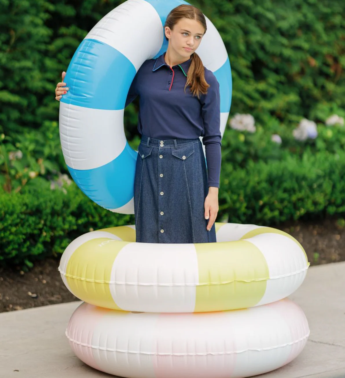Daintti by Velvette Label Contrast Piping Polo - Image 2