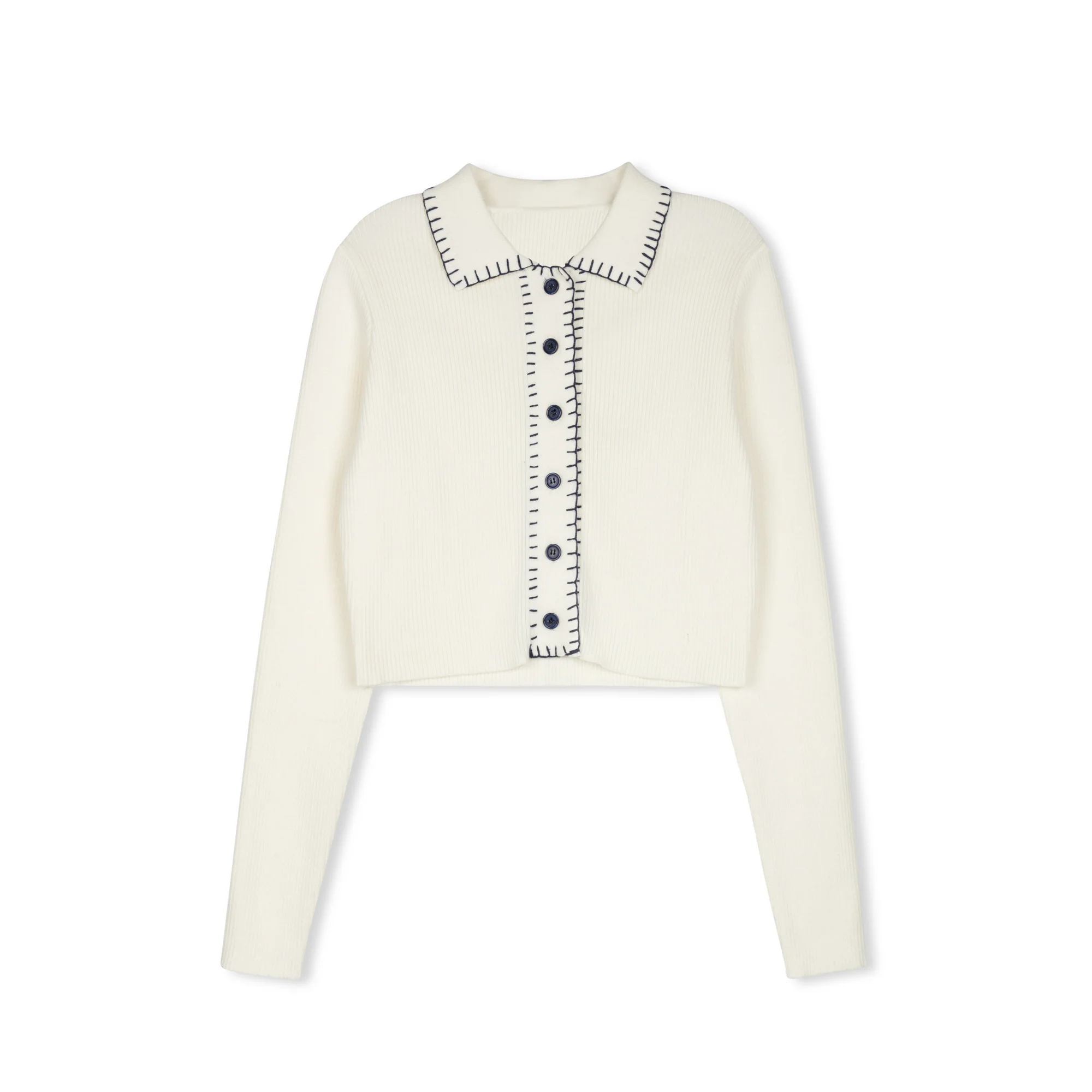 Daintti by Velvette Label Contrast Stitch Sweater