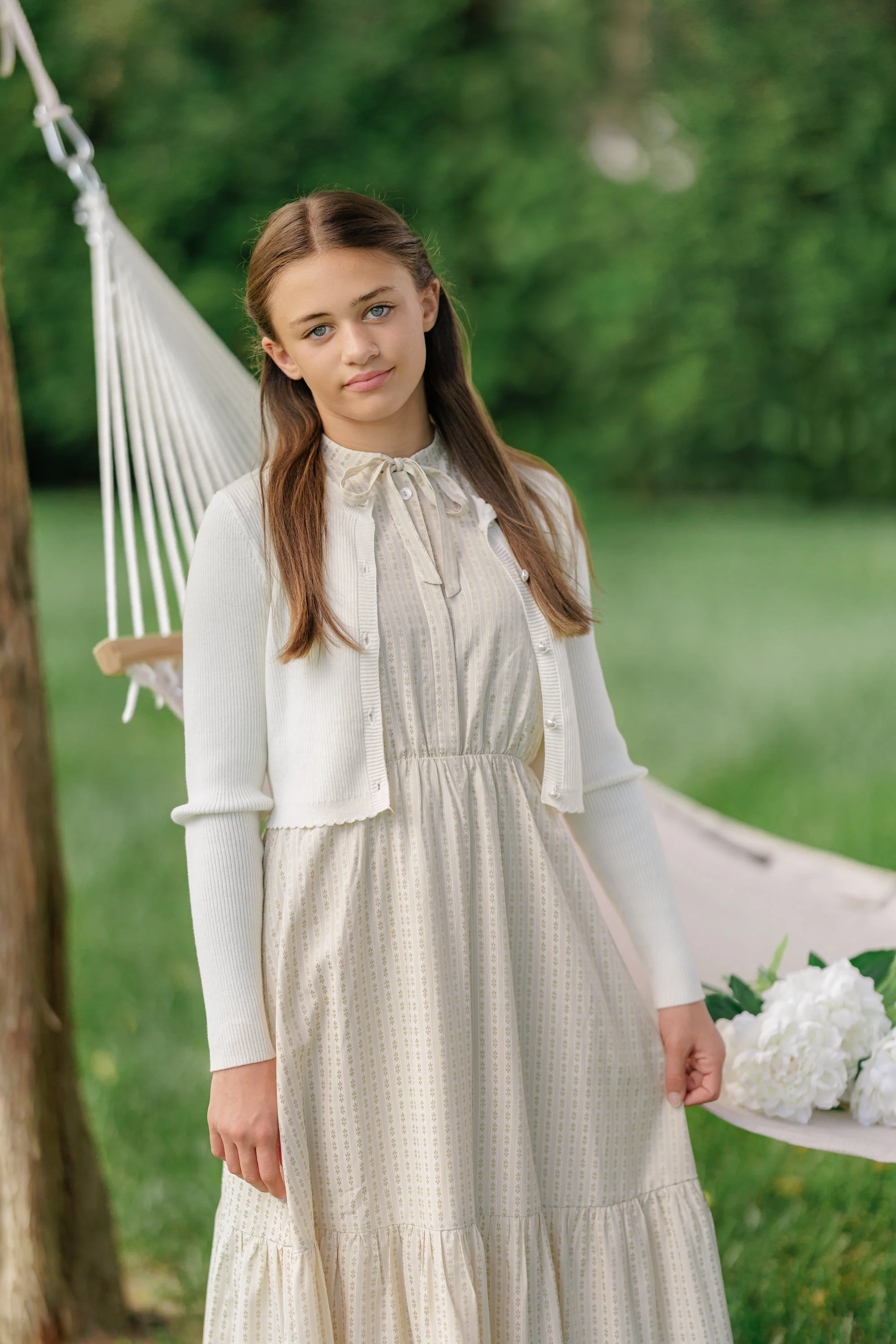 Daintti by Velvette Label Tan Stripe Floral - Image 2