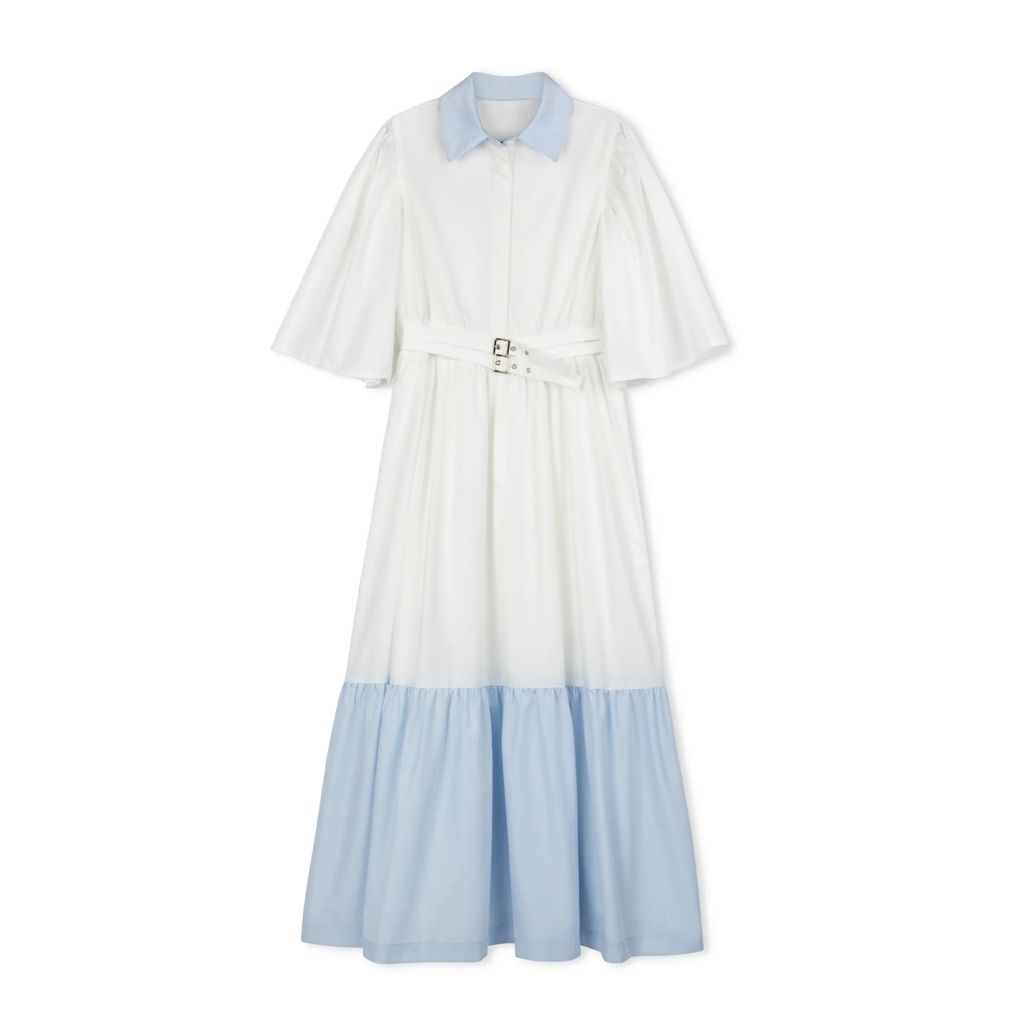 Daintti by Velvette Label White Belted Midi
