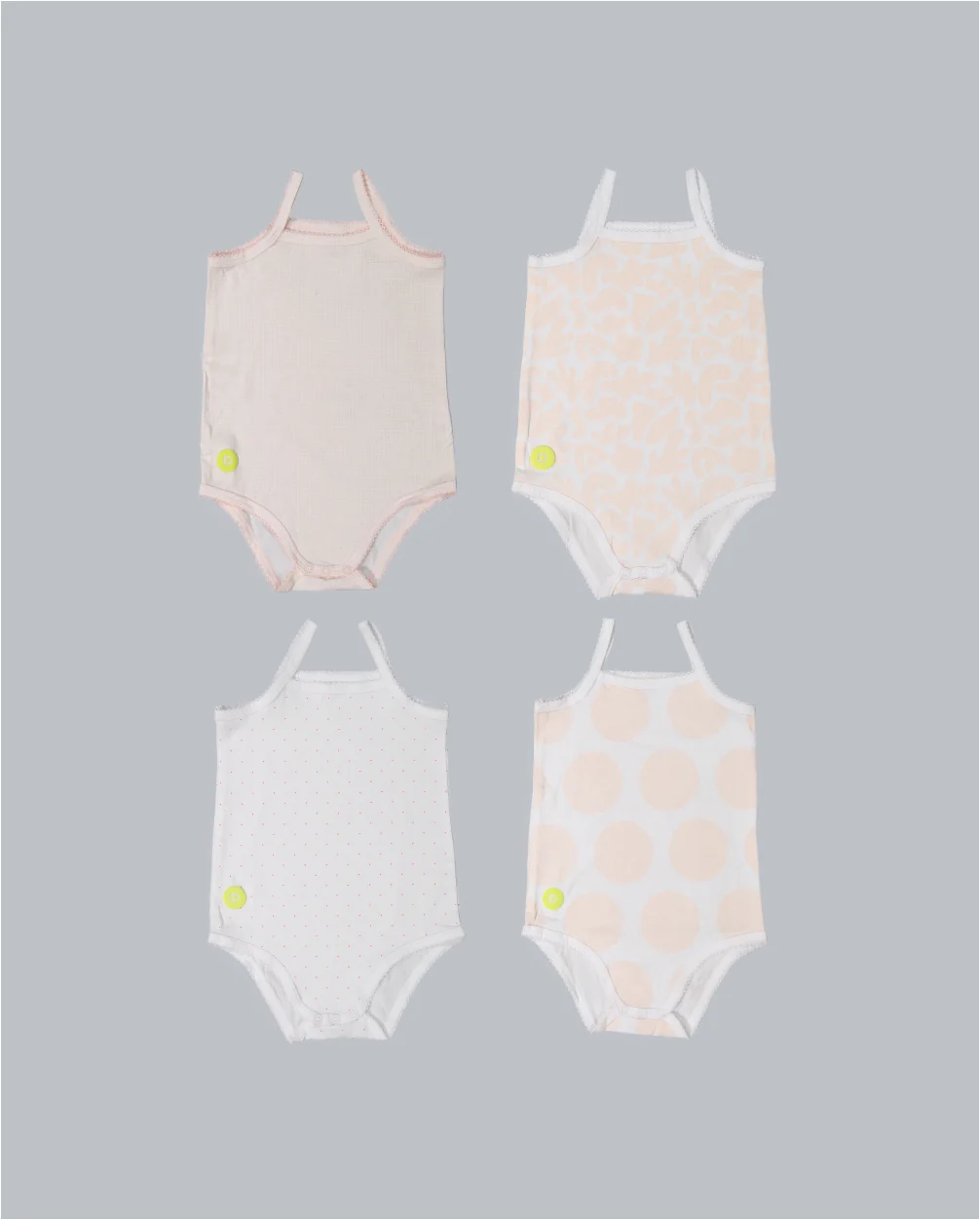 Dott Child Baby Girl 4pc Sleeveless Onsie Set- FINAL SALE - Image 2