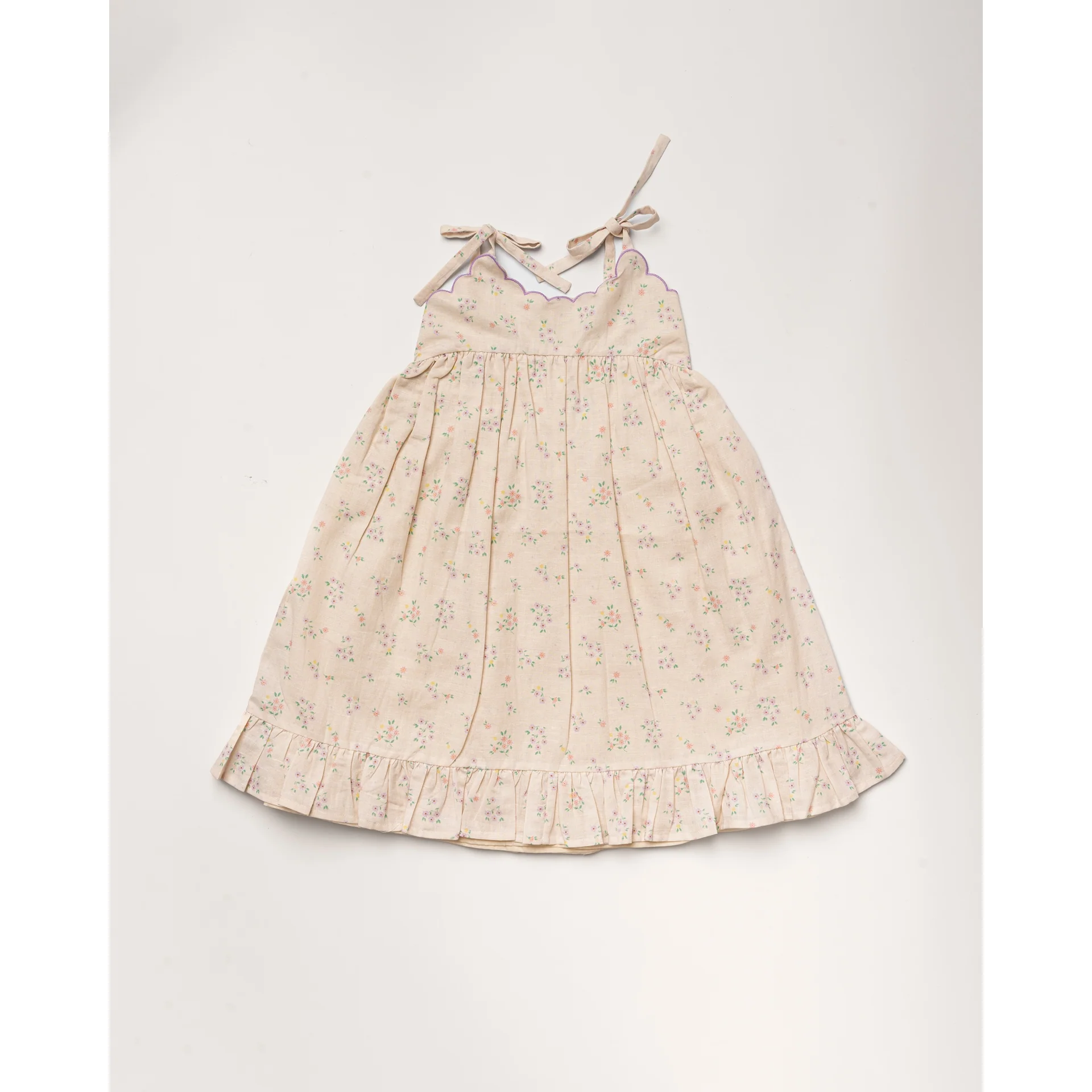 Early Sunday Alena Dress Painted Bouquet Print (FC-SS26-00003) - Image 2