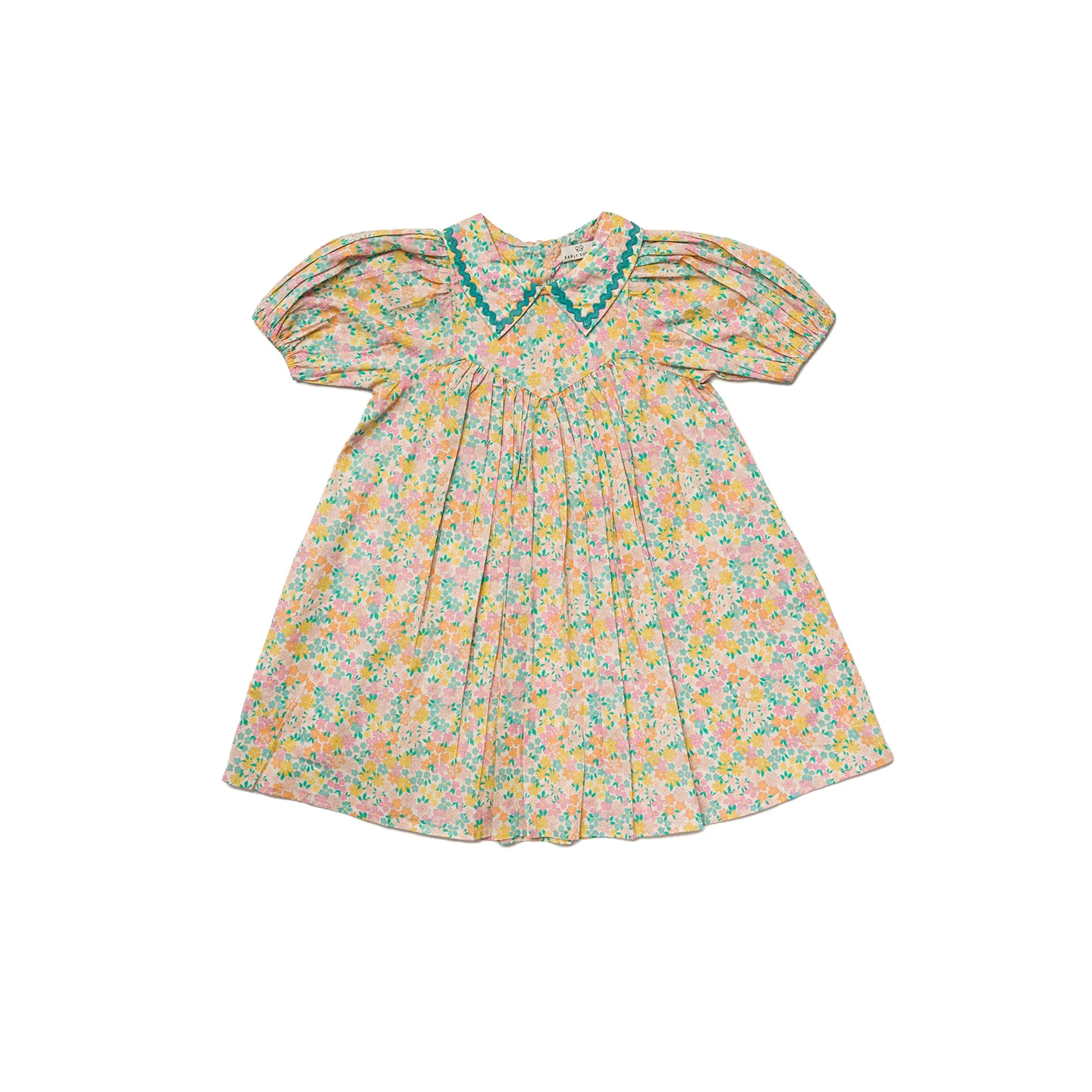 Early Sunday Beth Dress Custom Emma Floral Mint Print (FC-SS26-00007)