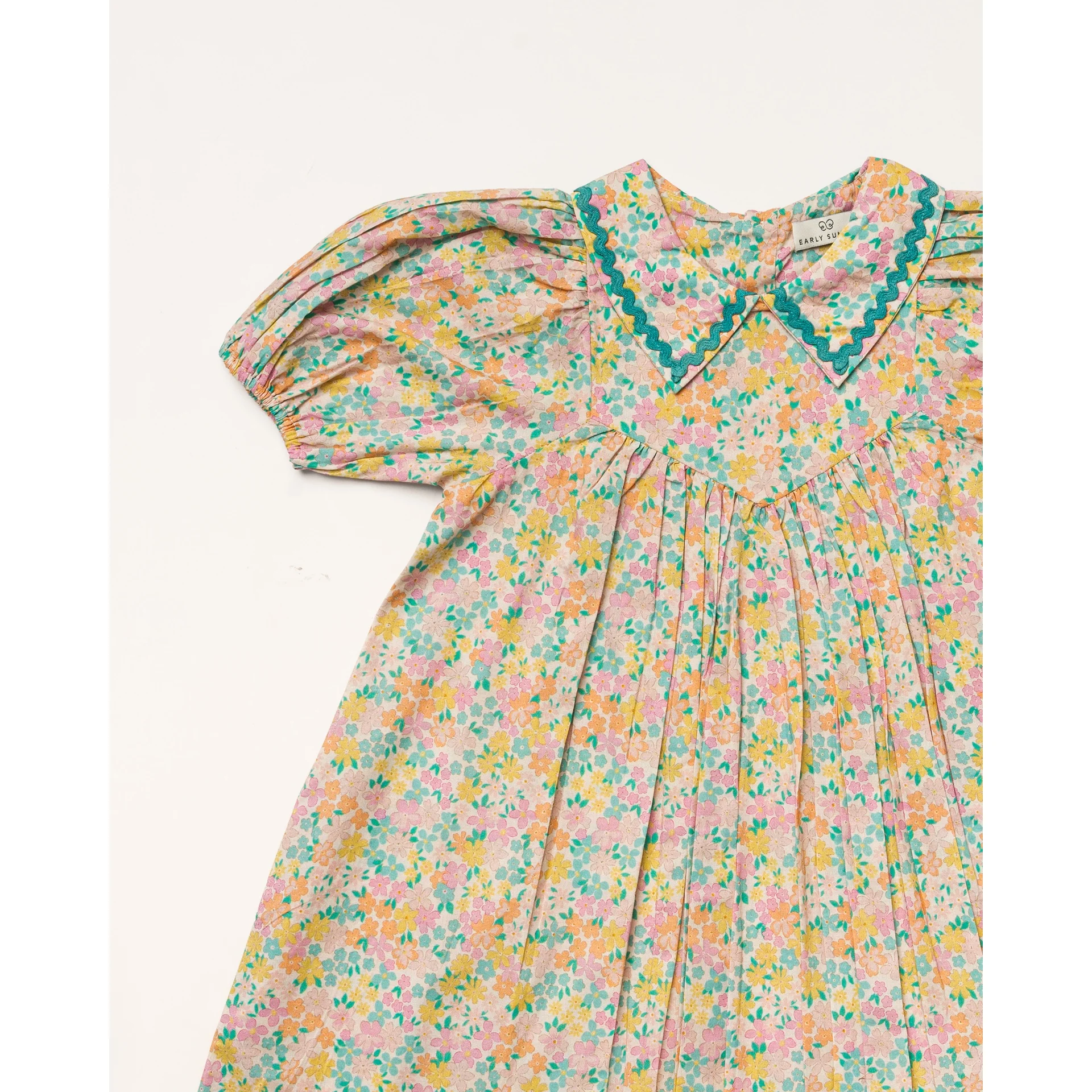 Early Sunday Beth Dress Emma Floral Mint Print (FC-SS26-00007) - Image 3