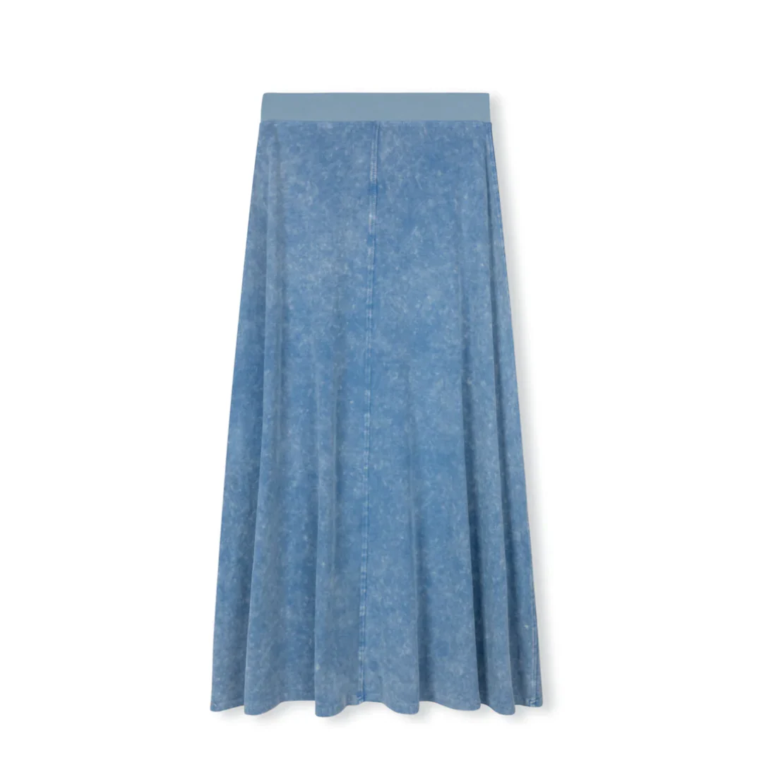 Vibe Elastic Waist A-line Maxi Skirt