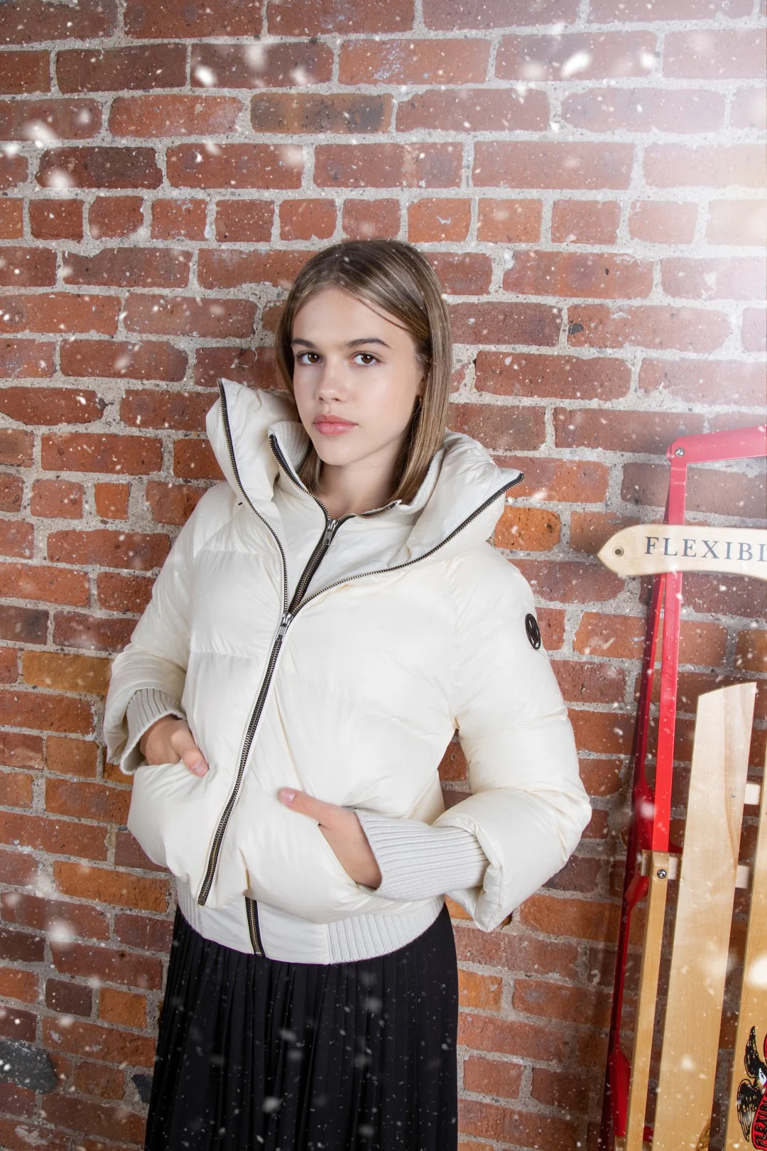 Ellabbe Darcy Double Layer Bomber Ivory - Image 6