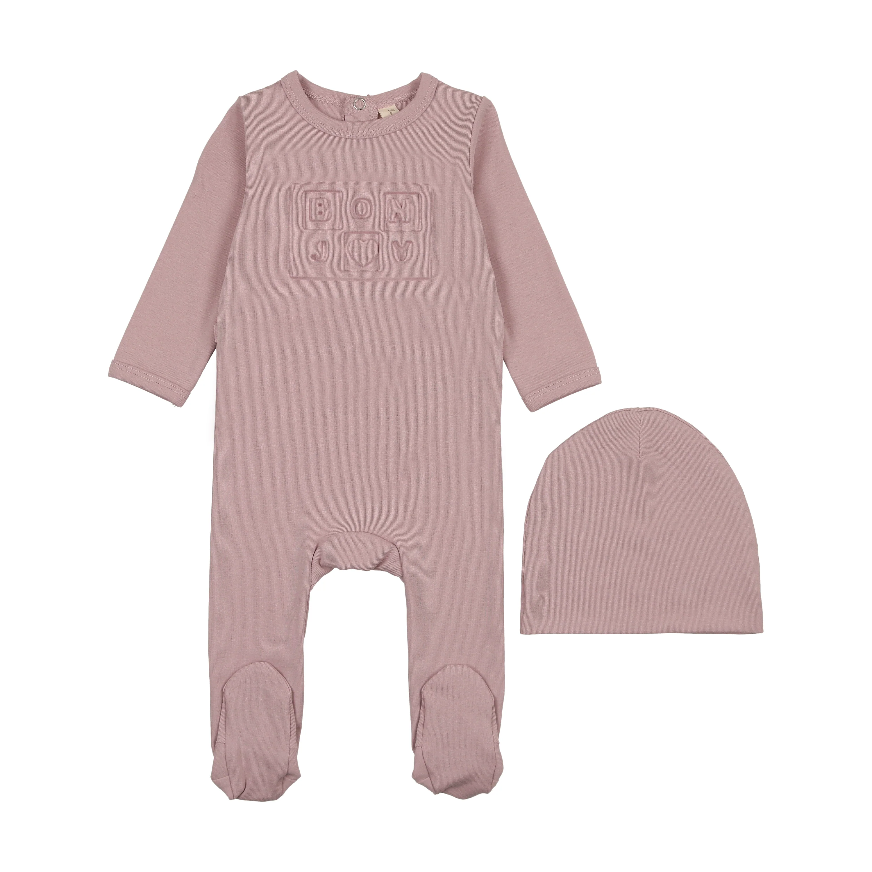 Bonjoy Embossed Bonjoy Footie Set - Lilac