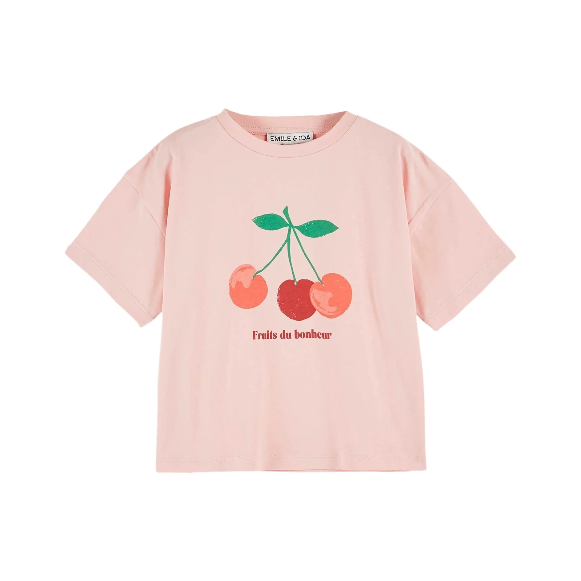 Emile Et Ida Fruit Print Tee Shirt (AD015) - Blossom Cherry Print T-shirt
