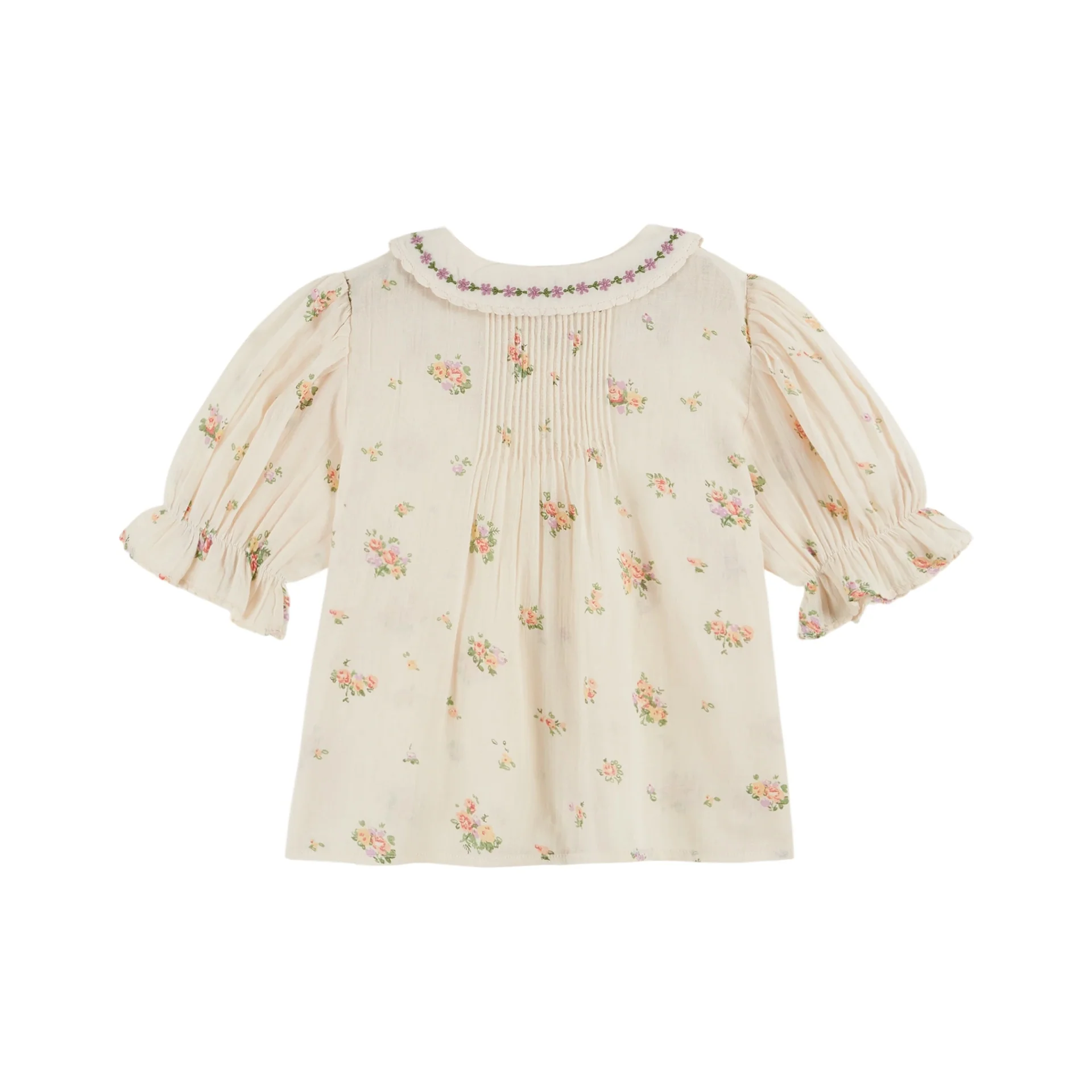 Emile Et Ida Embroidered Printed Blouse (AD032) - Althea - Image 3