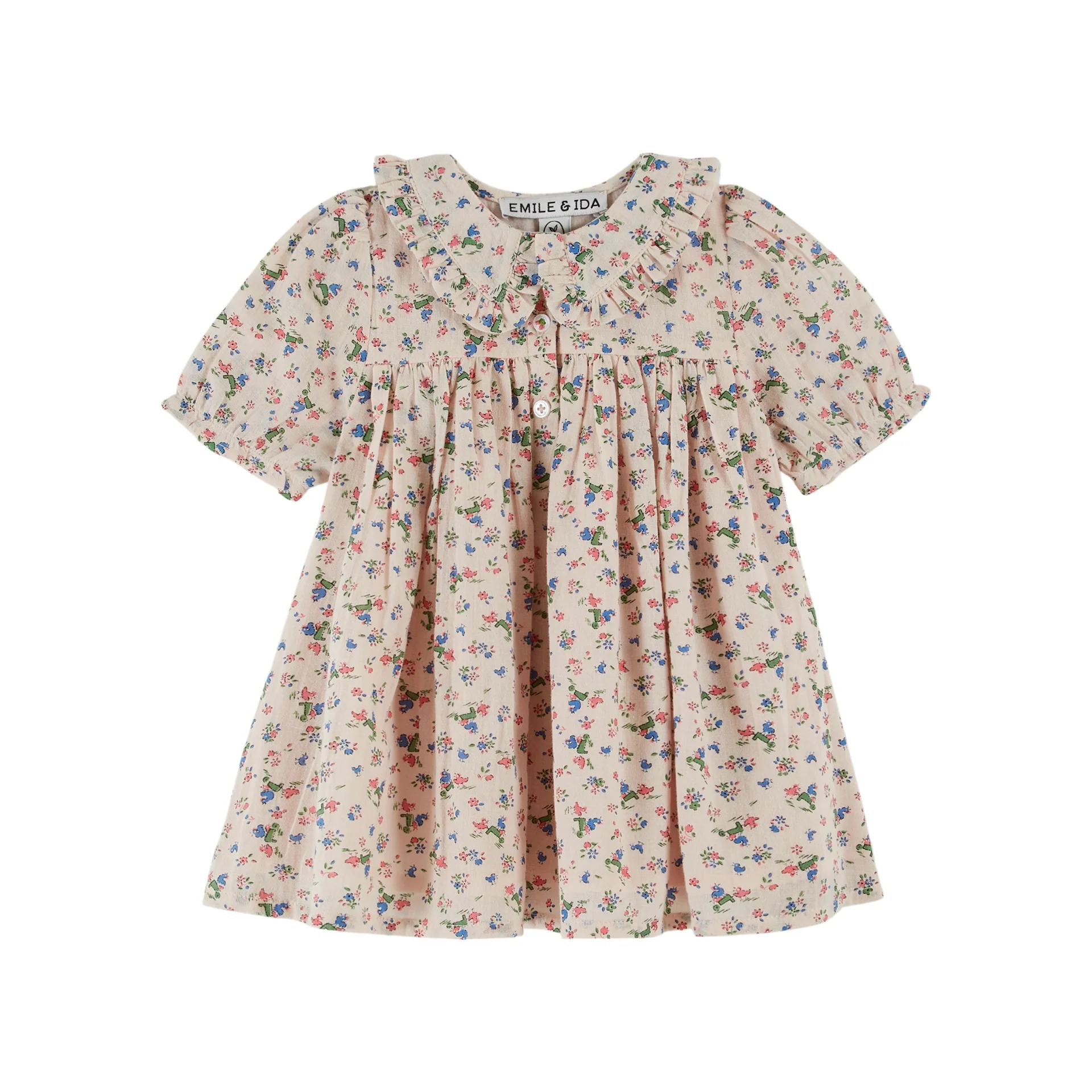 Emile Et Ida Wide Printed Dress (AD045C) - Bergere