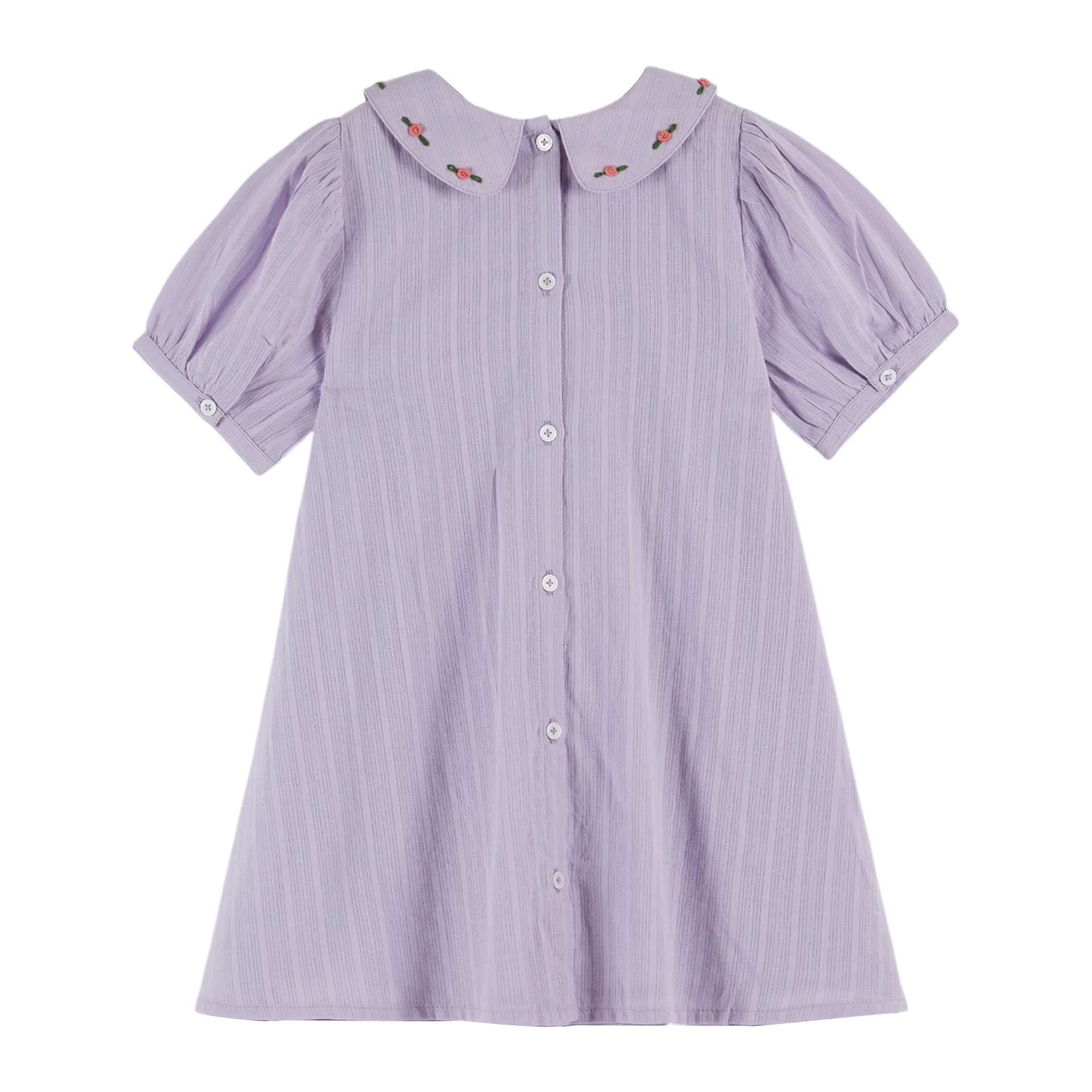 Emile Et Ida Smocked Embroidered Dress (AD075) - Wisteria - Image 2
