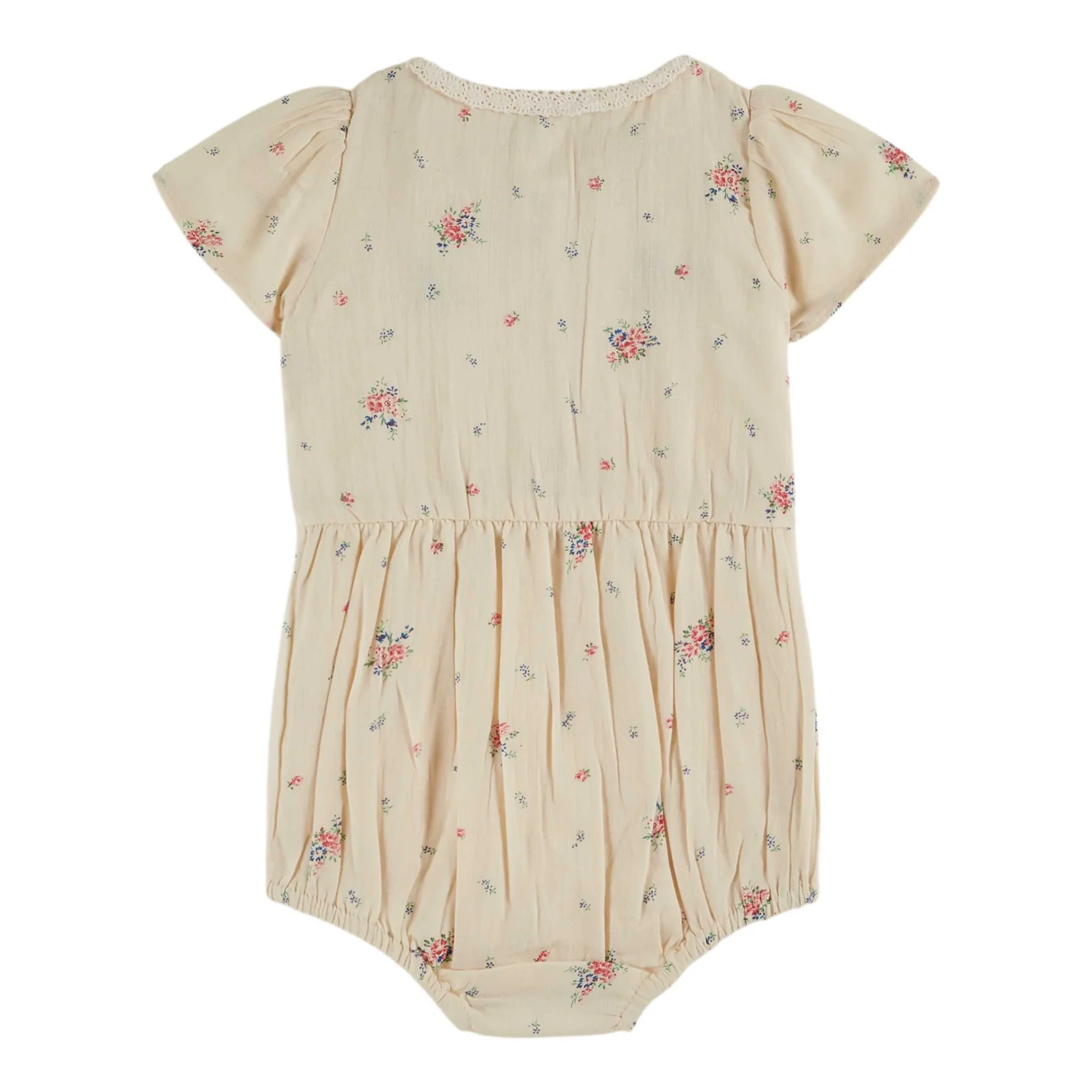 Emile Et Ida Smocked Printed Romper (AD081A) - Paquerette - Image 2