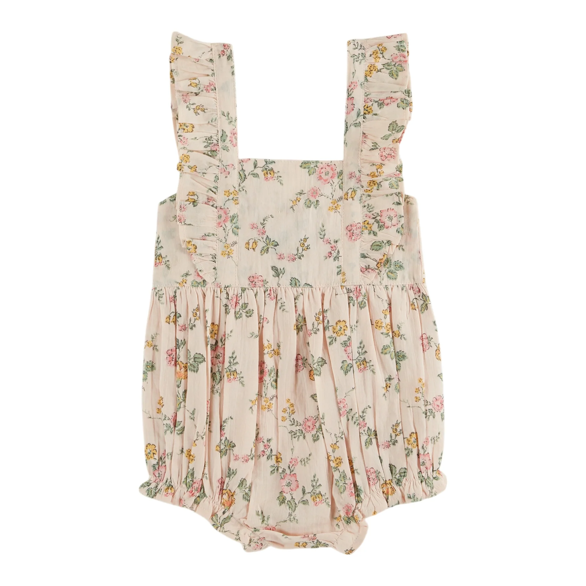 Emile Et Ida All Over Printed Romper 100% Organic Cotton Made In India (AD082) - Rosier