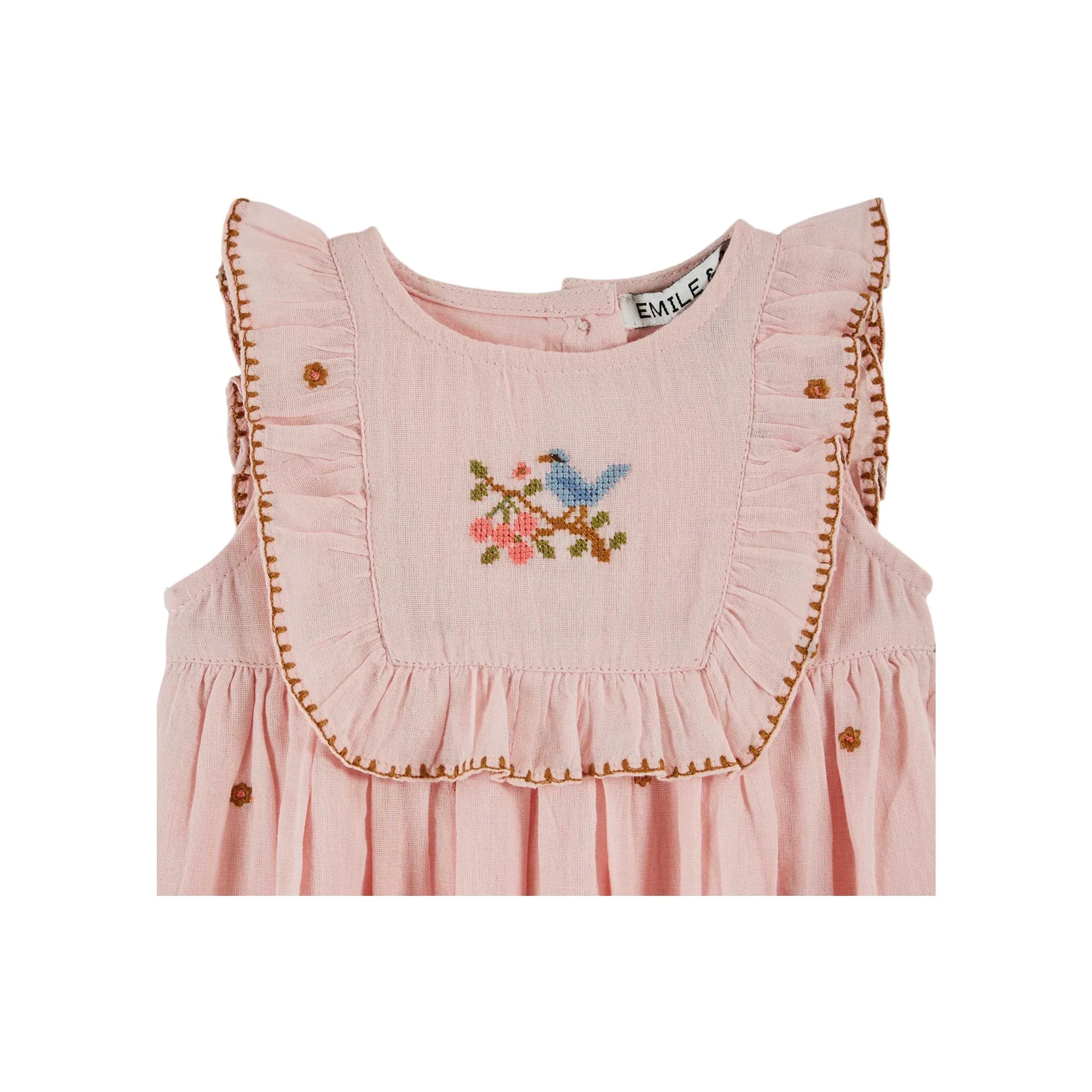 Emile Et Ida Embroidered Dress (AD111A) - Macaron - Image 2