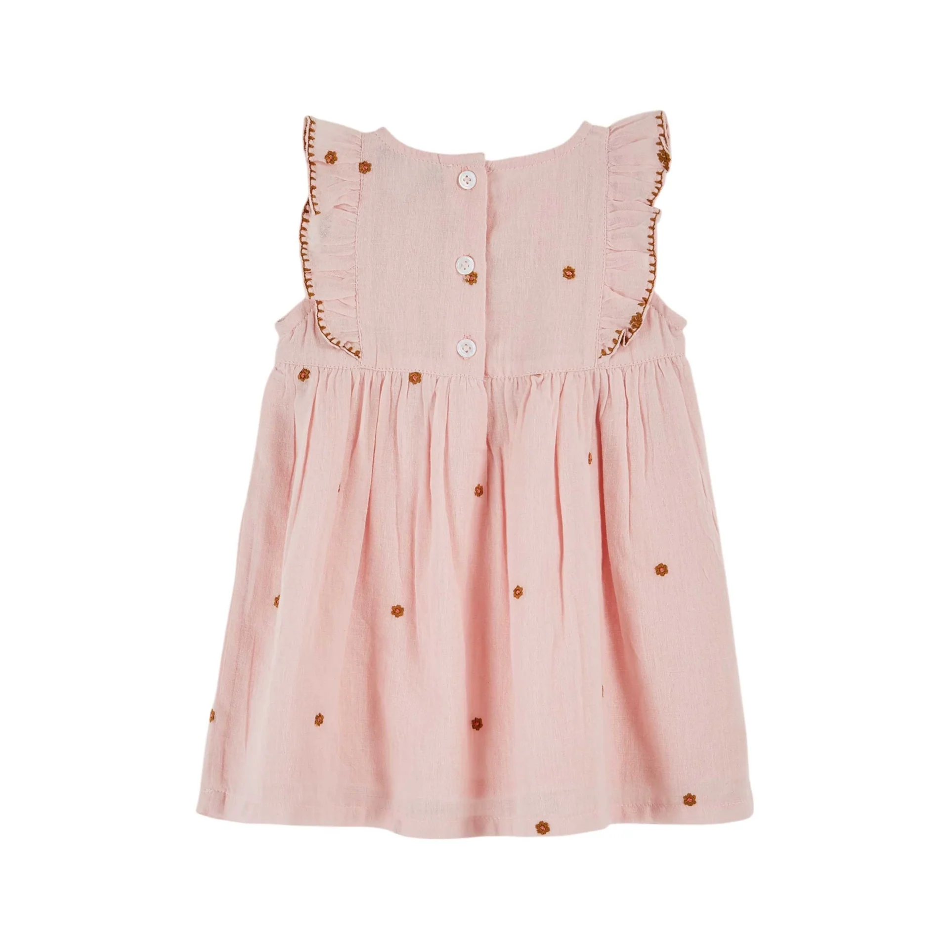 Emile Et Ida Embroidered Dress (AD111A) - Macaron - Image 3