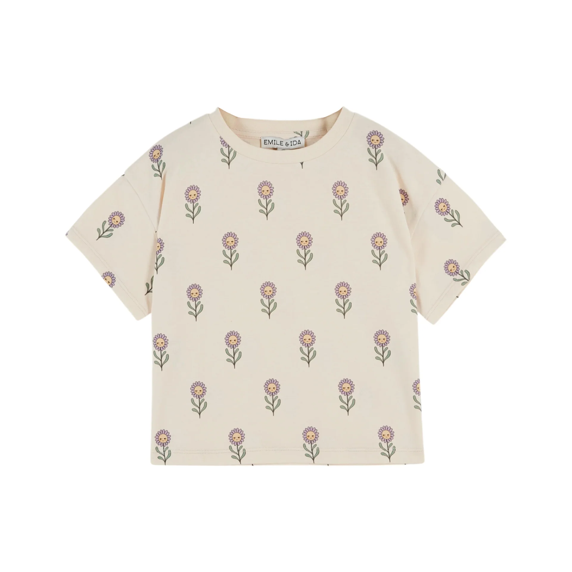 Emile Et Ida Printed Teeshirt (AD216) - Margot Creme