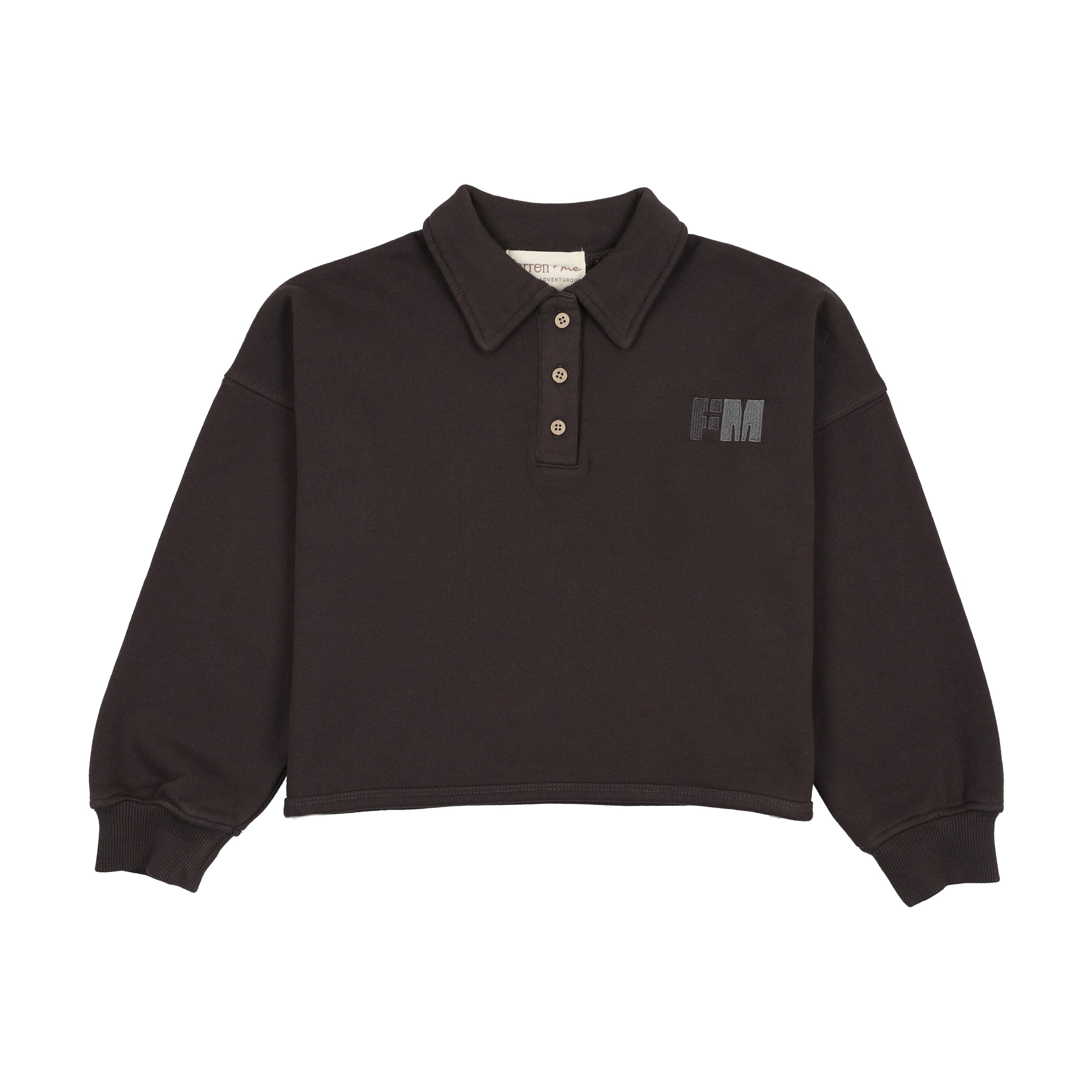 Farren And Me Washed Black Swing Polo (Faw25-07)