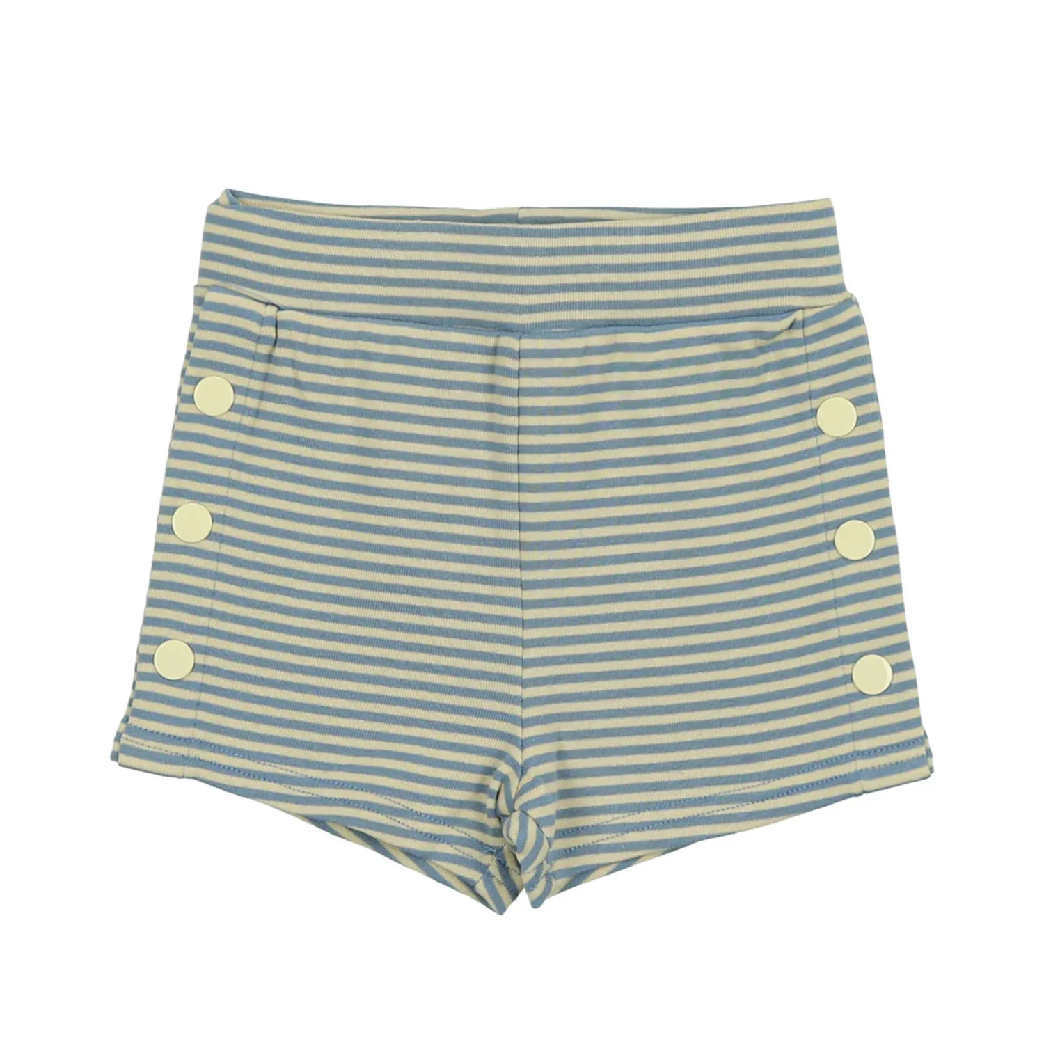 Farren + Me Striped Jersey Drawstring Shorts