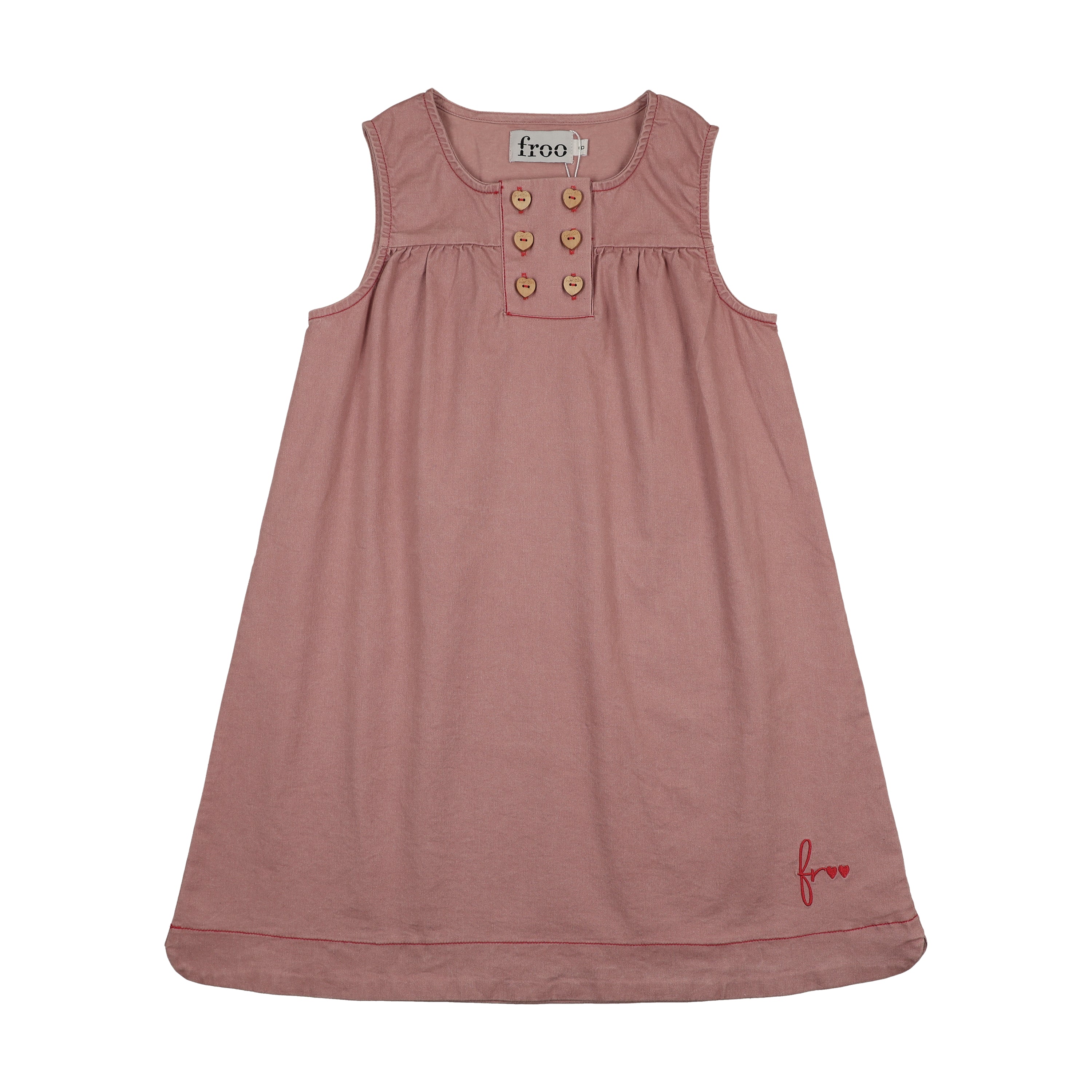 Froo Denim Pink Petal Dress
