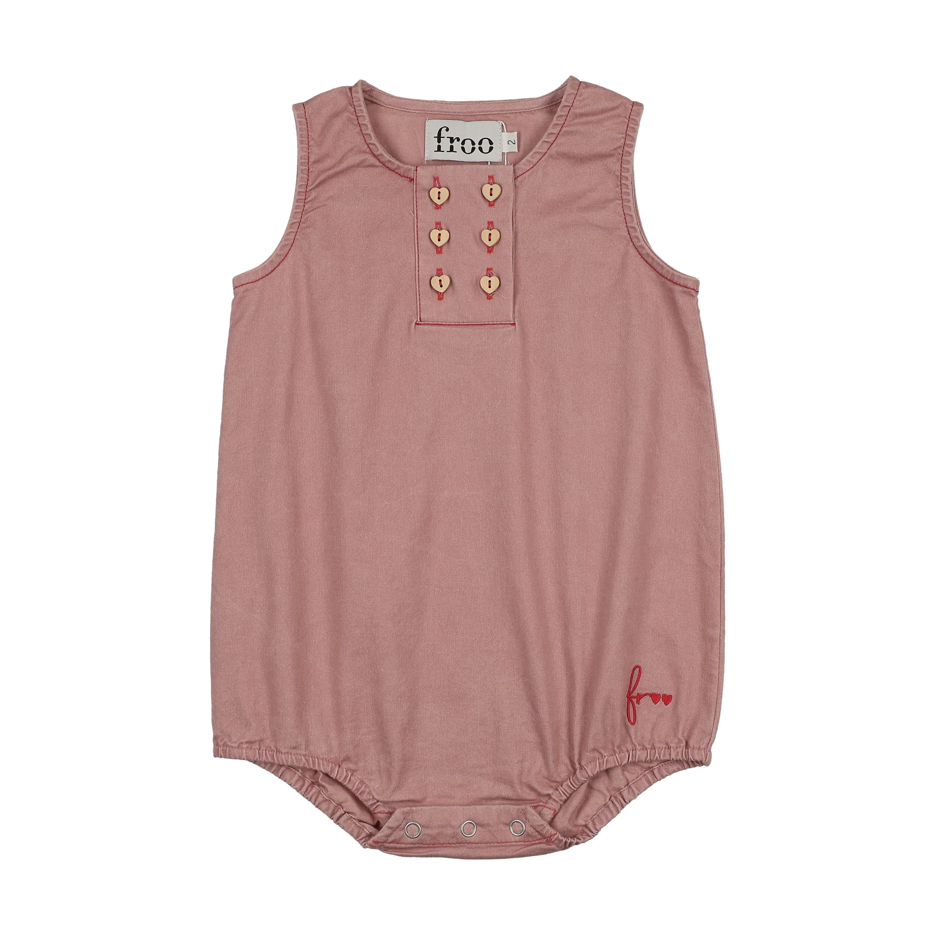 Froo Denim Pink Petal Romper