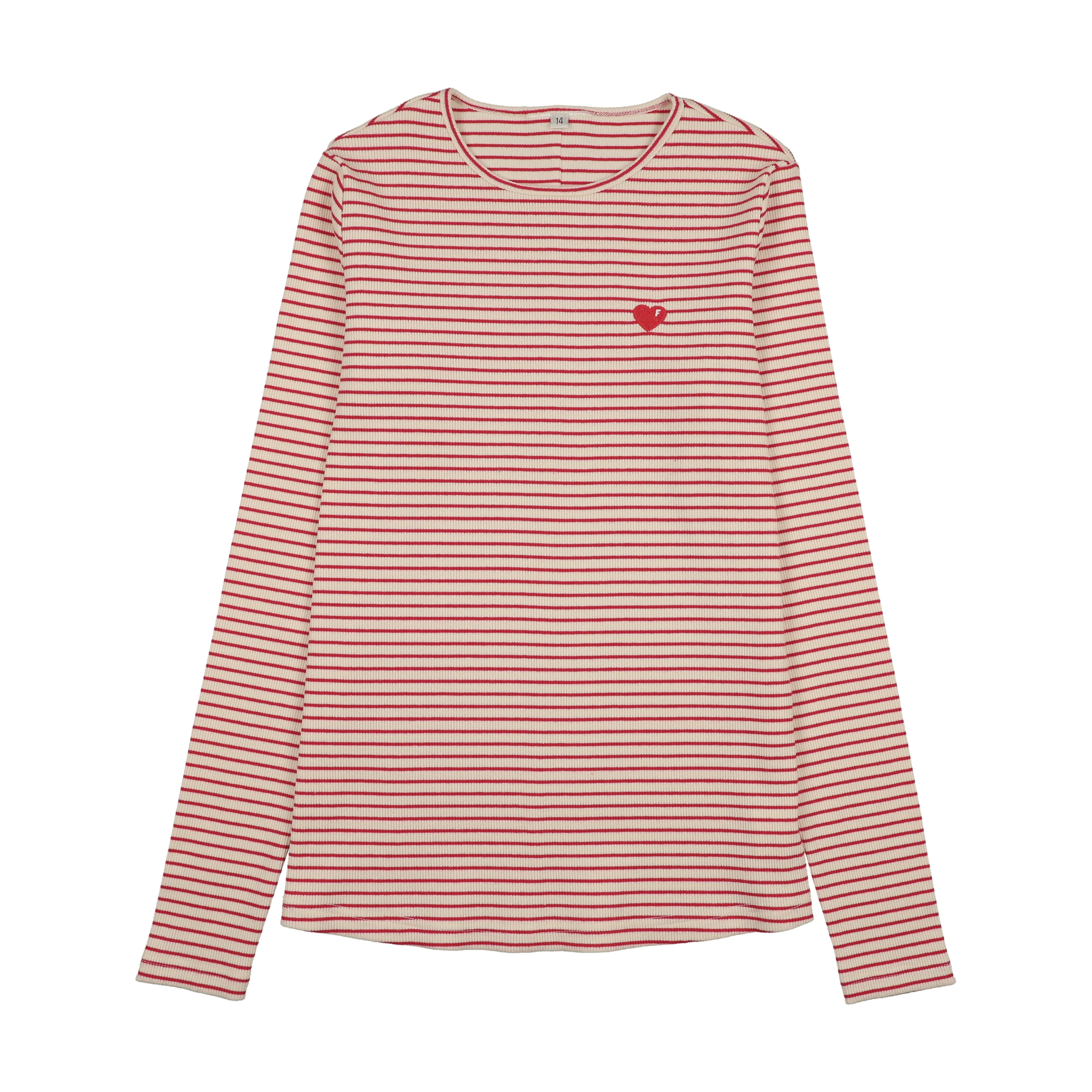 Froo Red Rhoda T-Shirt Red & Cream