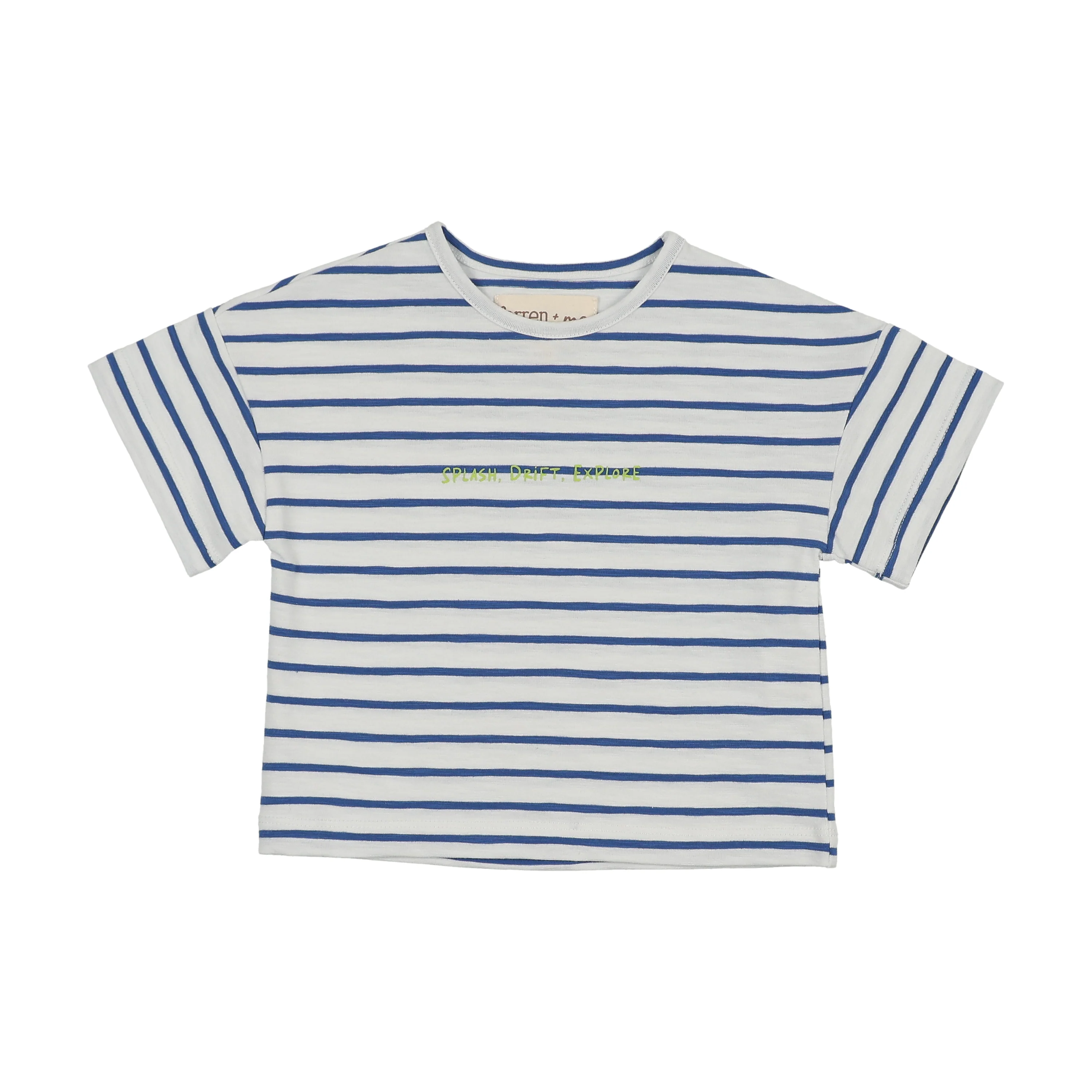 Farren And Me Striped Baby T-Shirt (For Bloomer - Royal Blue Stripes