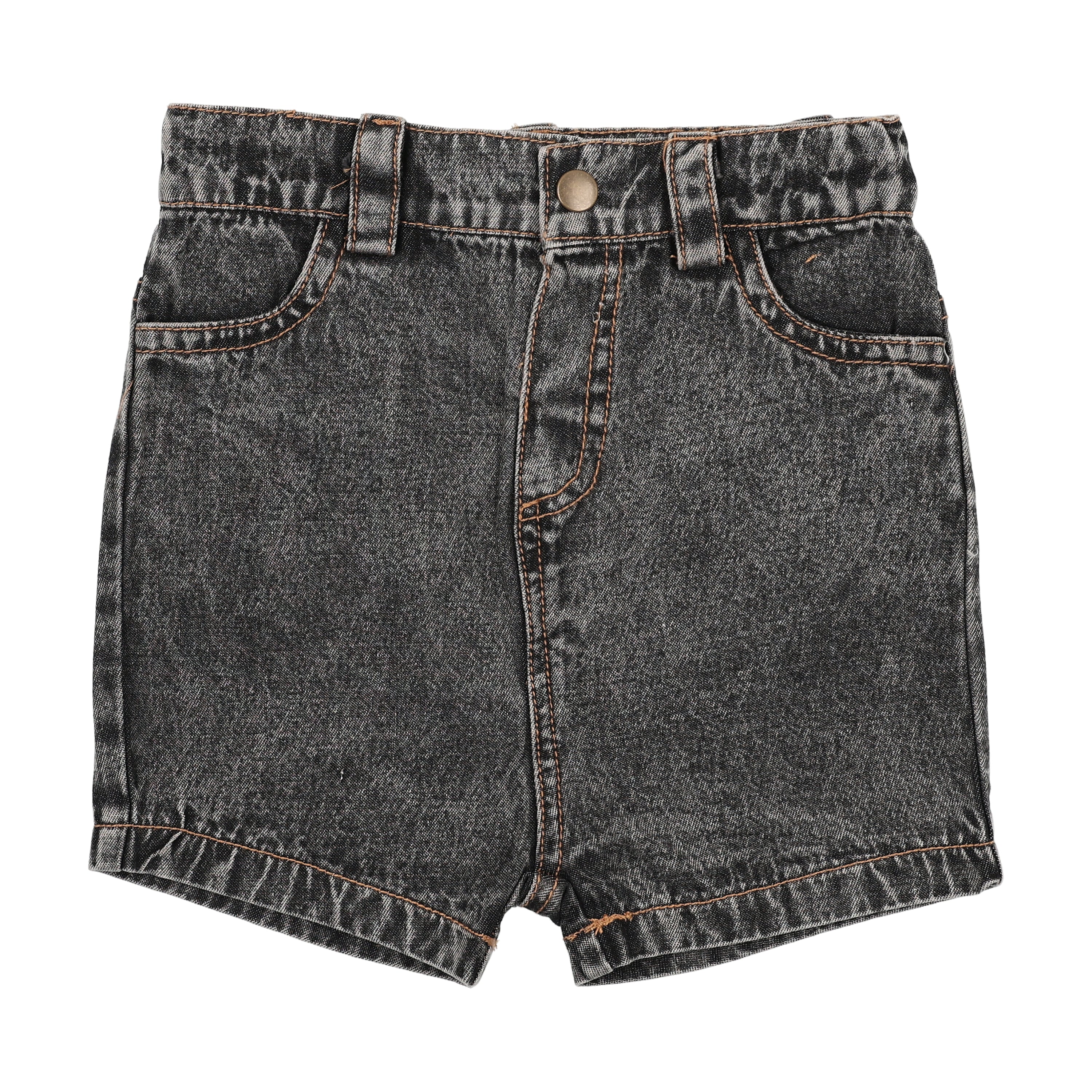 Farren And Me Denim Shorts - Black Denim