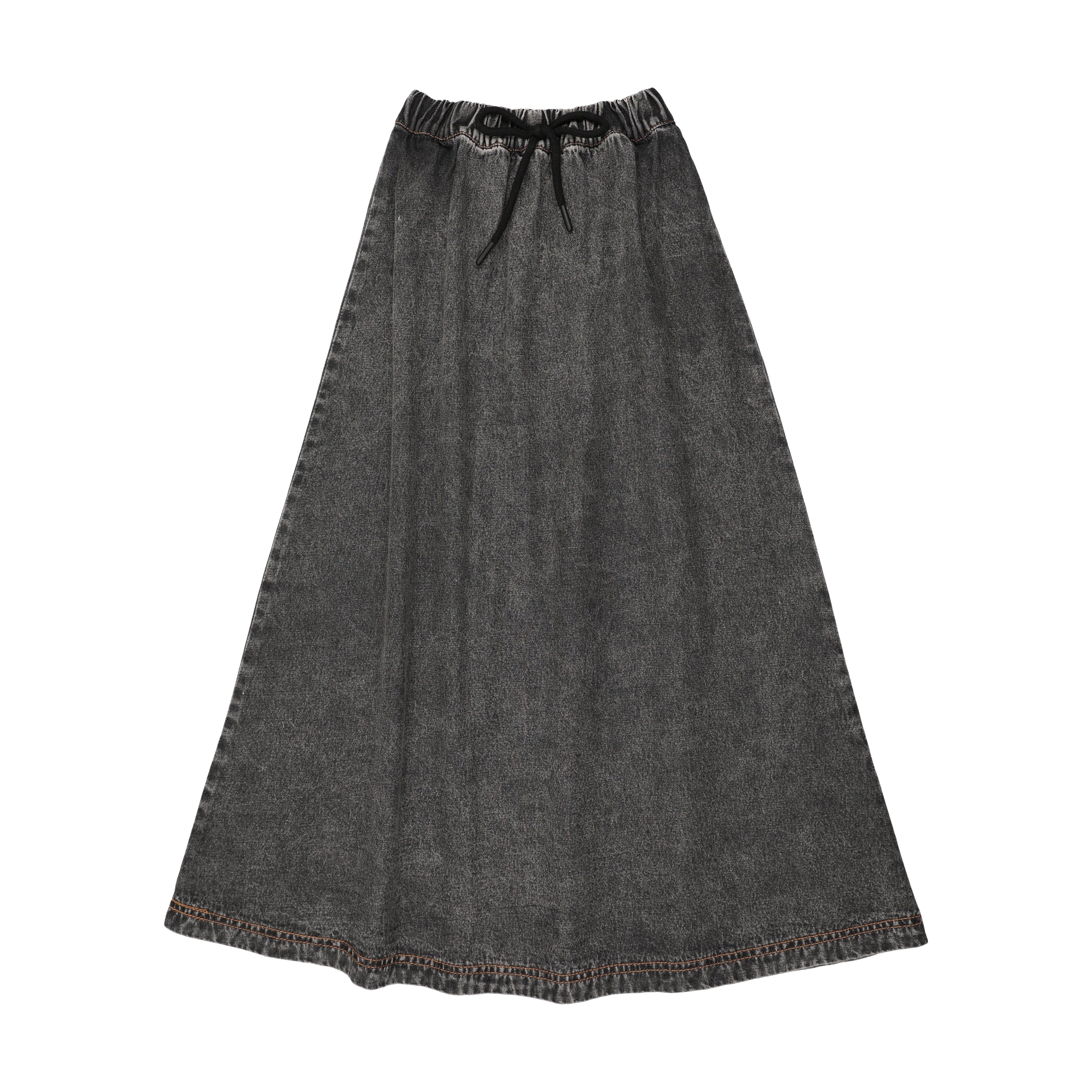 Farren And Me Denim Maxi Skirt - Black Denim