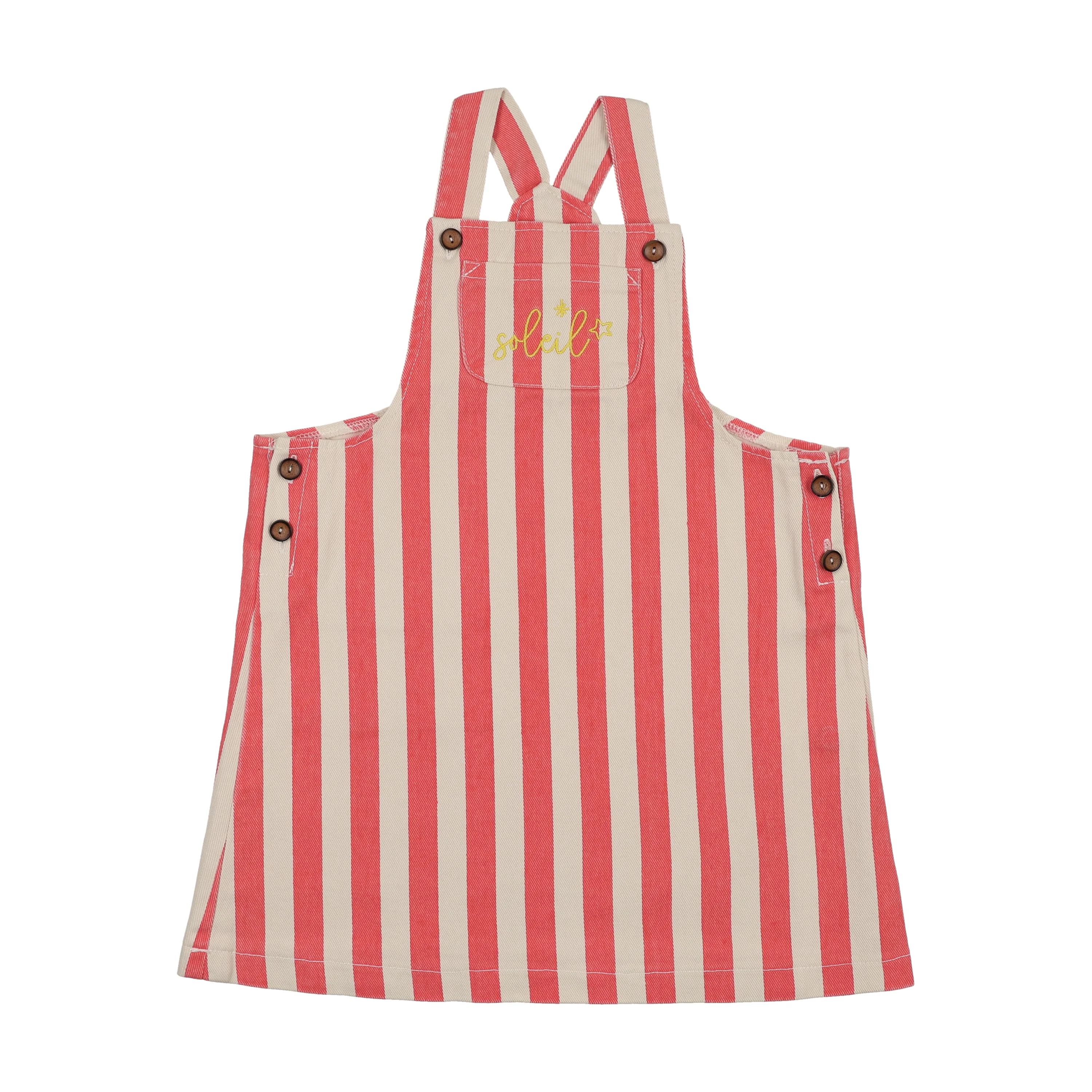 Farren And Me Bermuda Striped Jumper - Coral Stripes