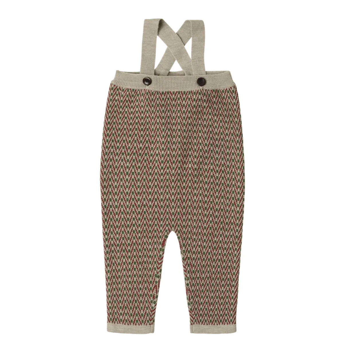 Fub Baby Oat Melange Baby Herringbone Overall  (6525 AW)
