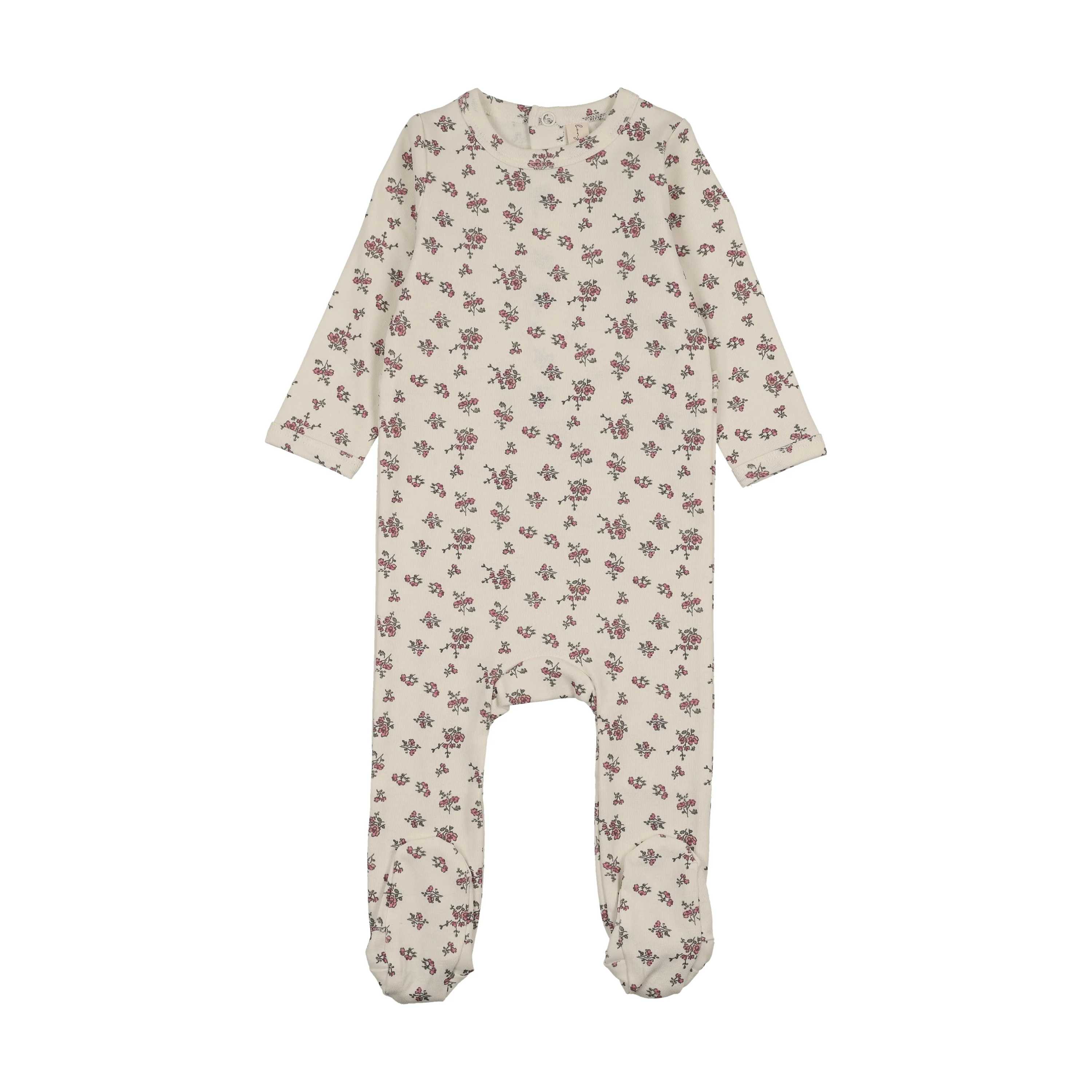 Bonjoy Garden Party Footie - Cluster Ivory