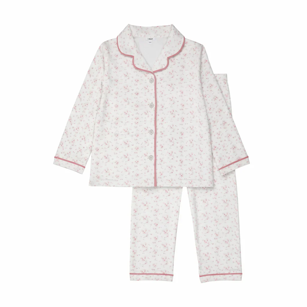 Bonjoy Grandpa Piping Long Sleeve Grandpa Pj'S - Floral