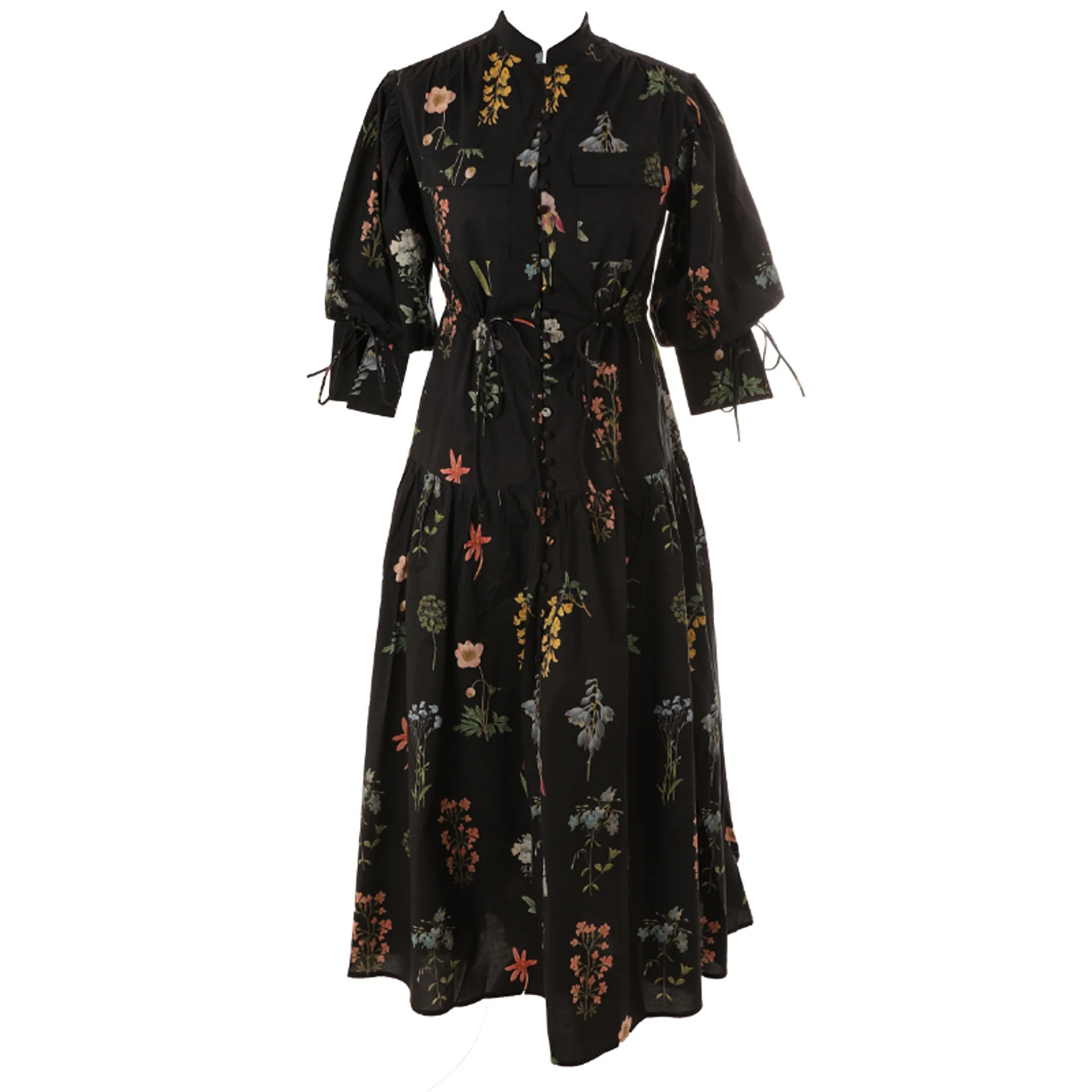 HEV Black Floral Small Buttons (HDR701) - Image 2