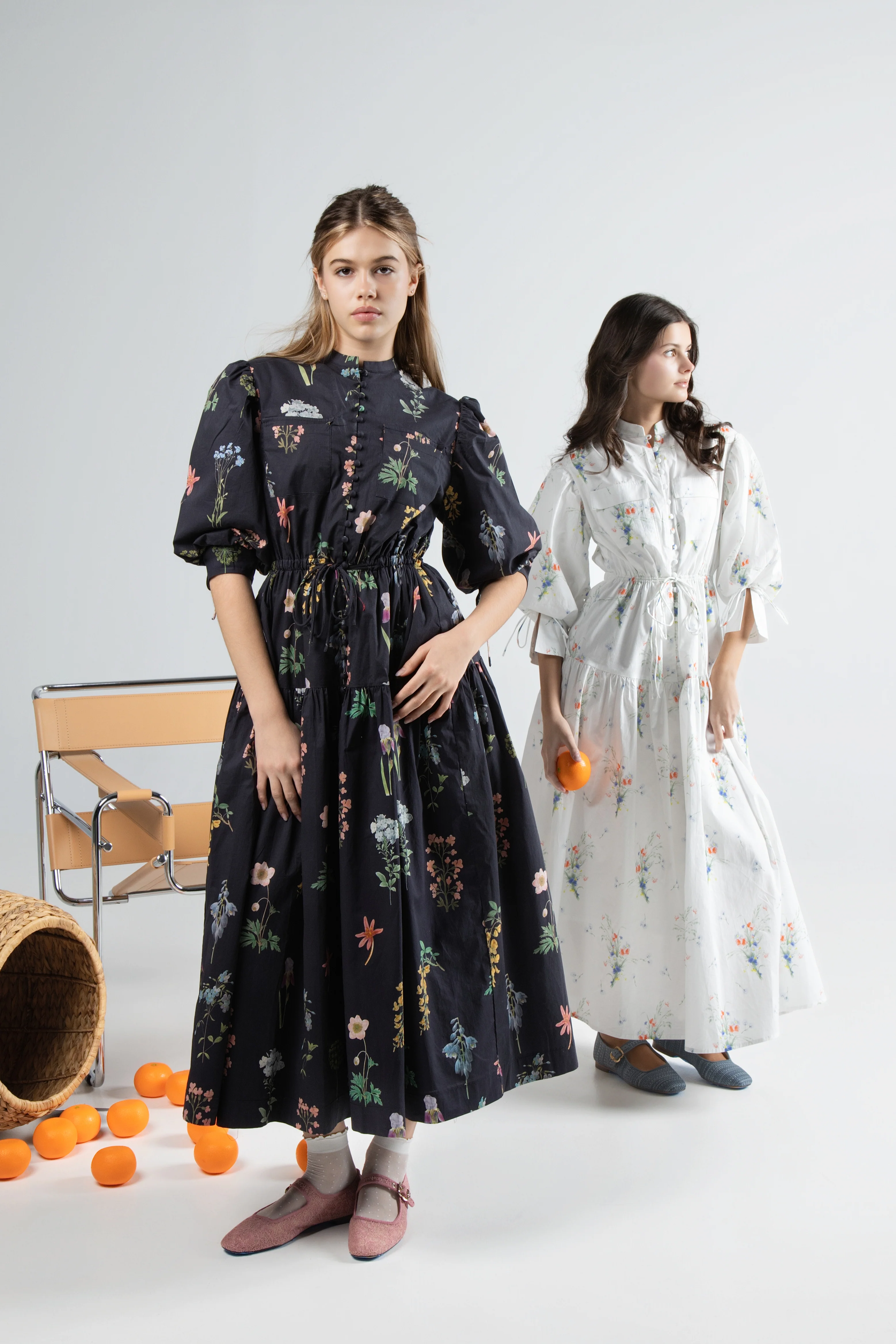 HEV Black Floral Small Buttons (HDR701) - Image 3