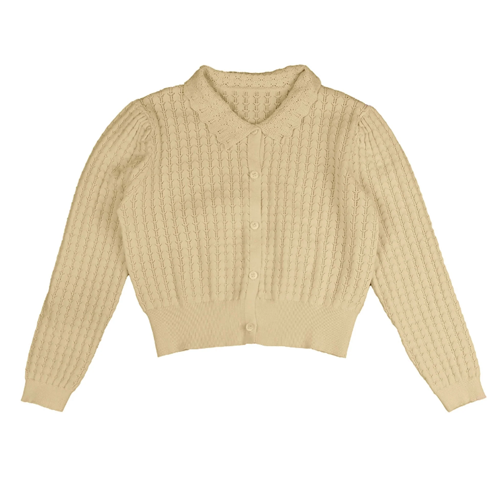 HEV Lemon Collar Textured Knit HKN782