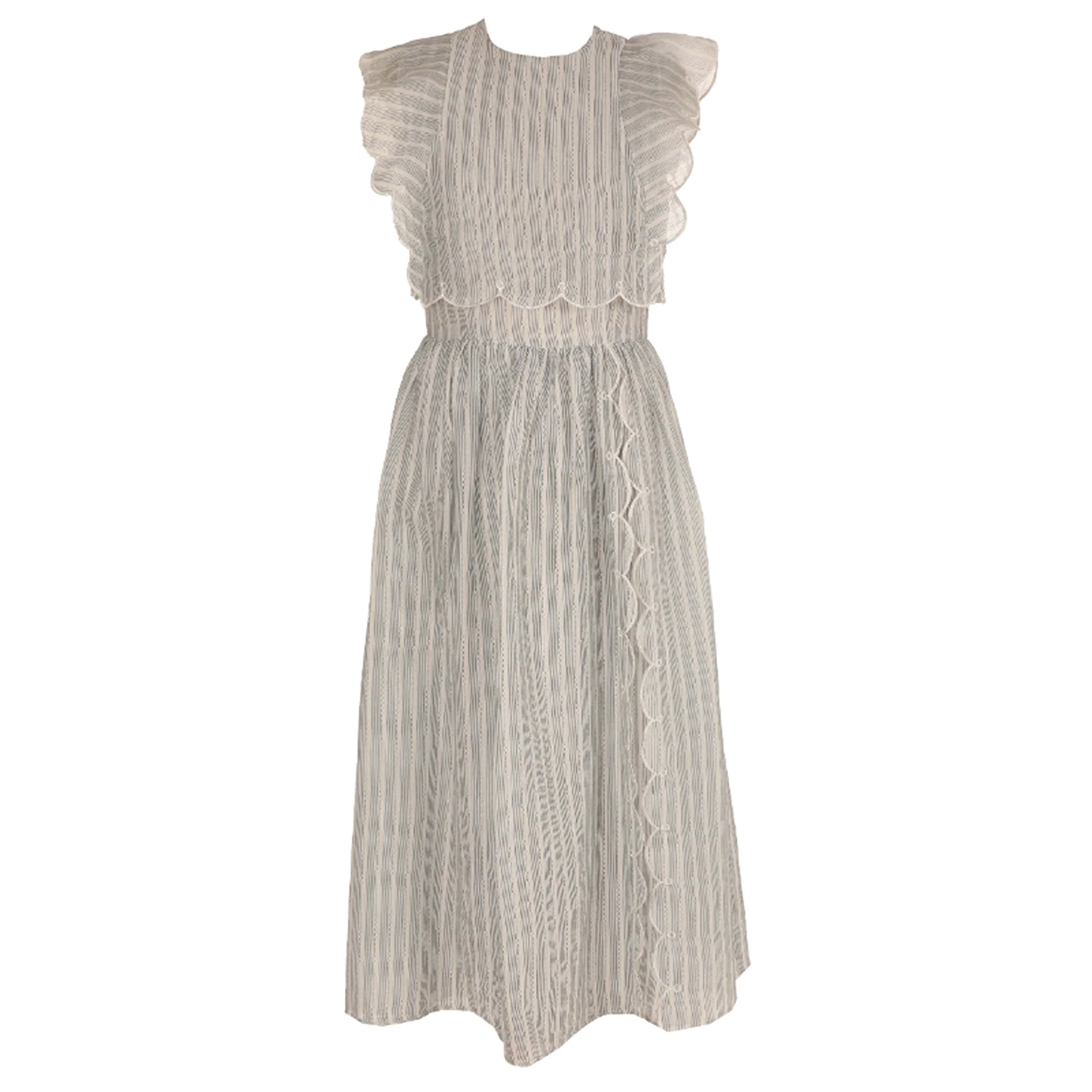 HEV Navy Scallop Squiggly Dress (HDR705)