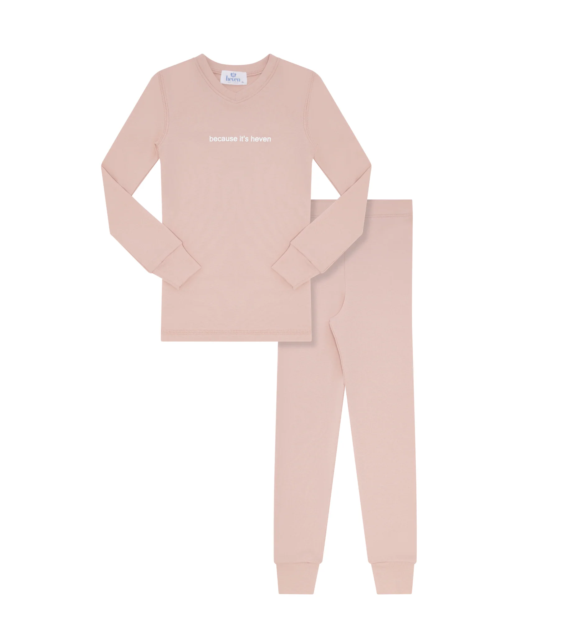 Heven Child Because Its Heven PJs Pink (PJ13)