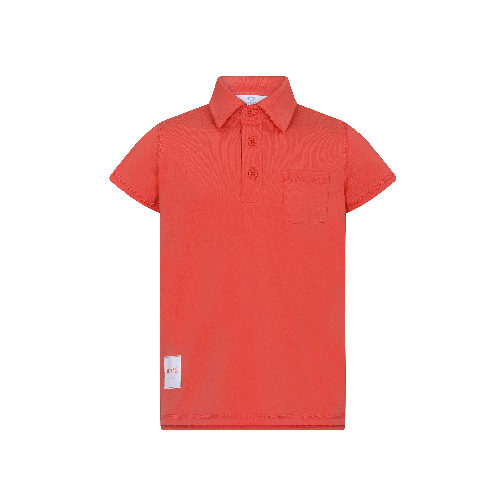 Heven Child Orange Boys Short Sleeve Polo (H67)
