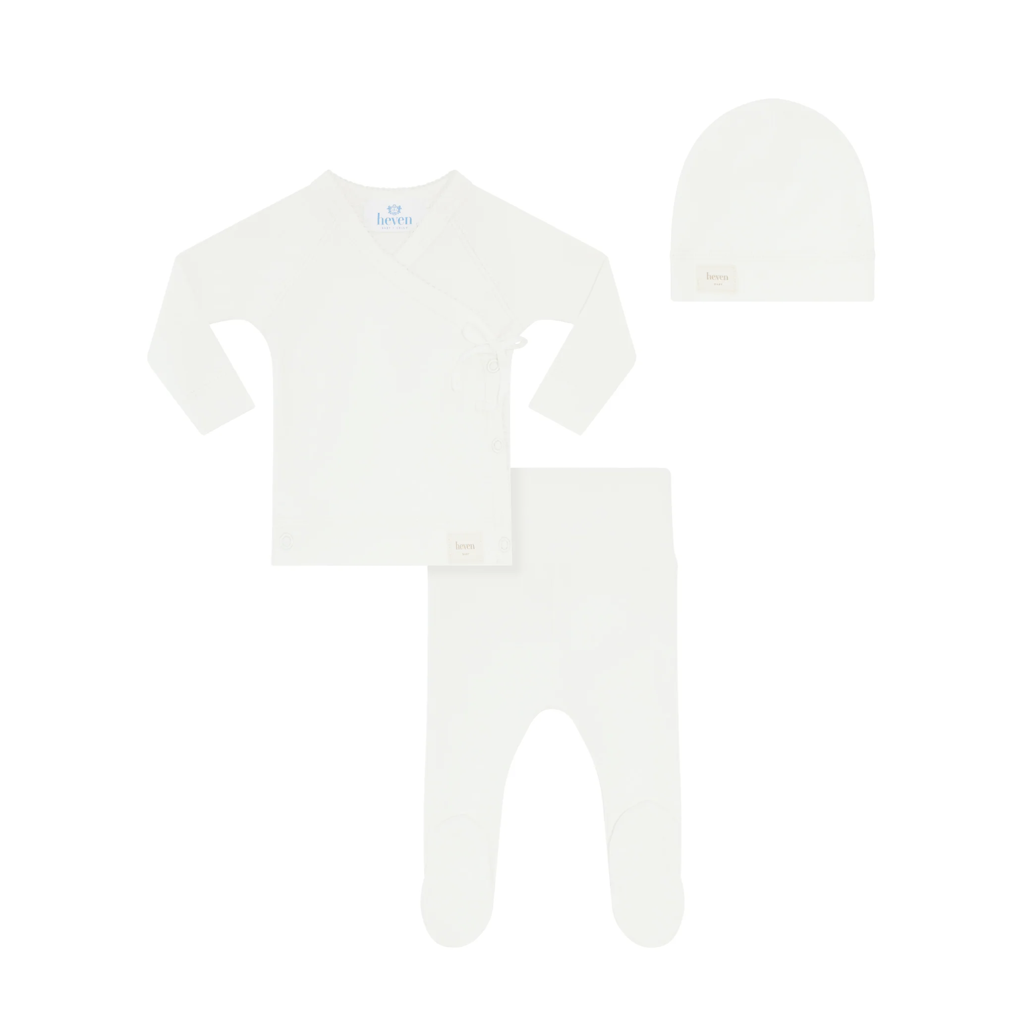 Heven Child Wrap Set + Hat Ivory (H68)