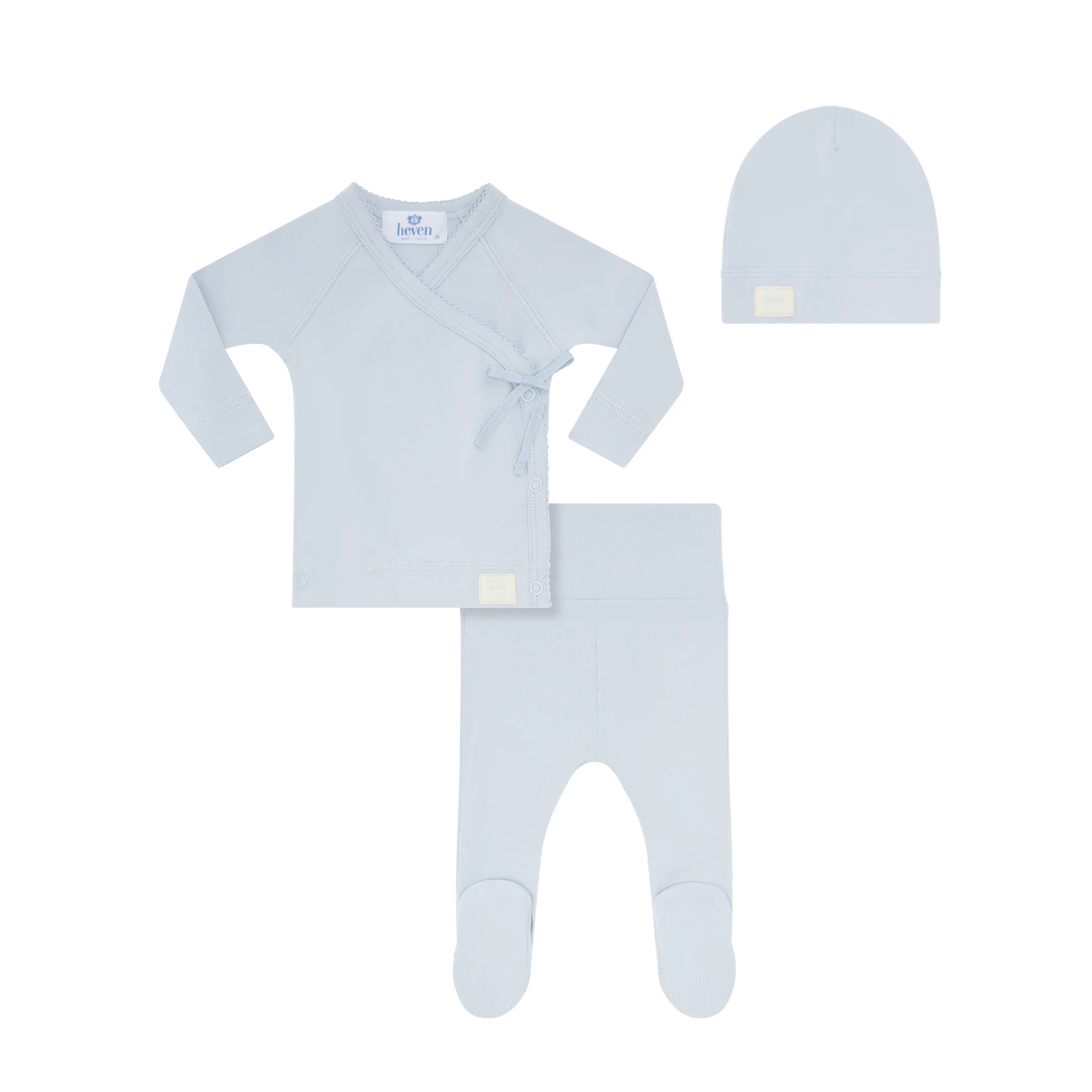 Heven Child Wrap Set + Hat Lt Blue (H68)