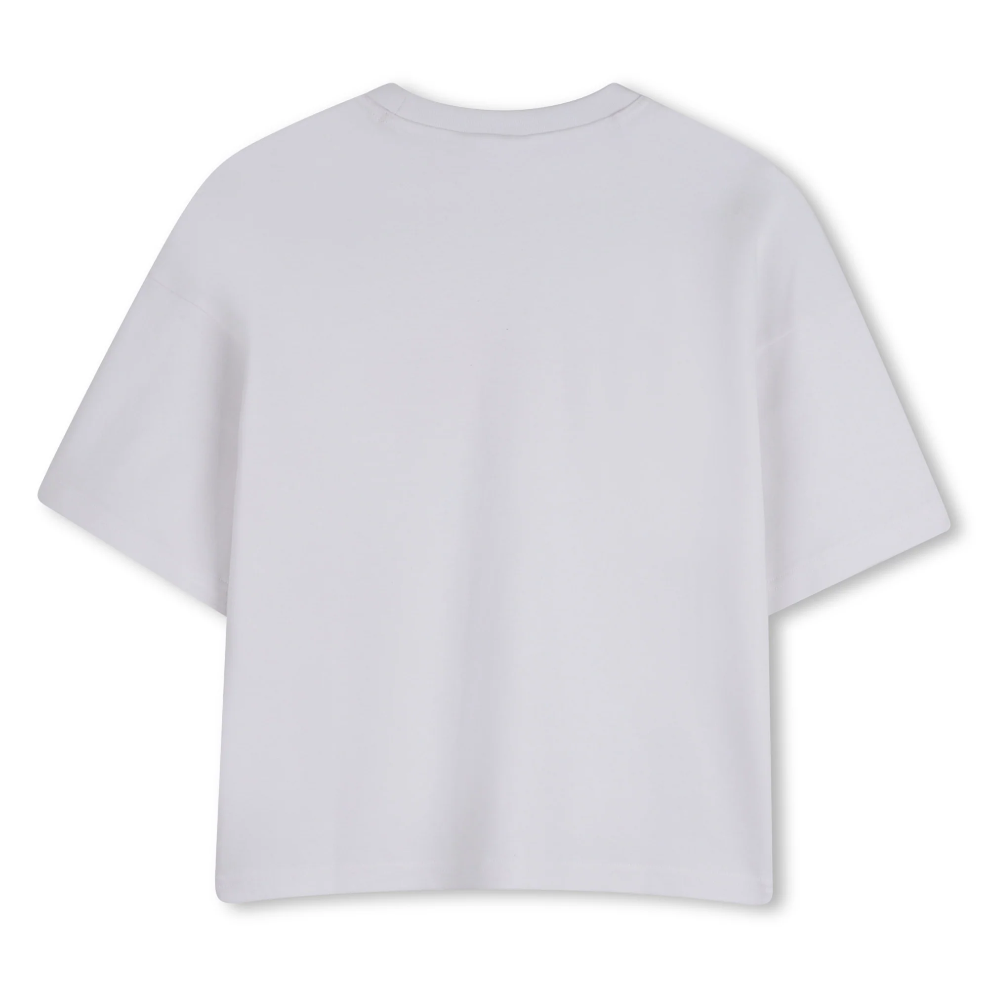 Hugo Pink Hearts Short Sleeve White Tee - Image 3