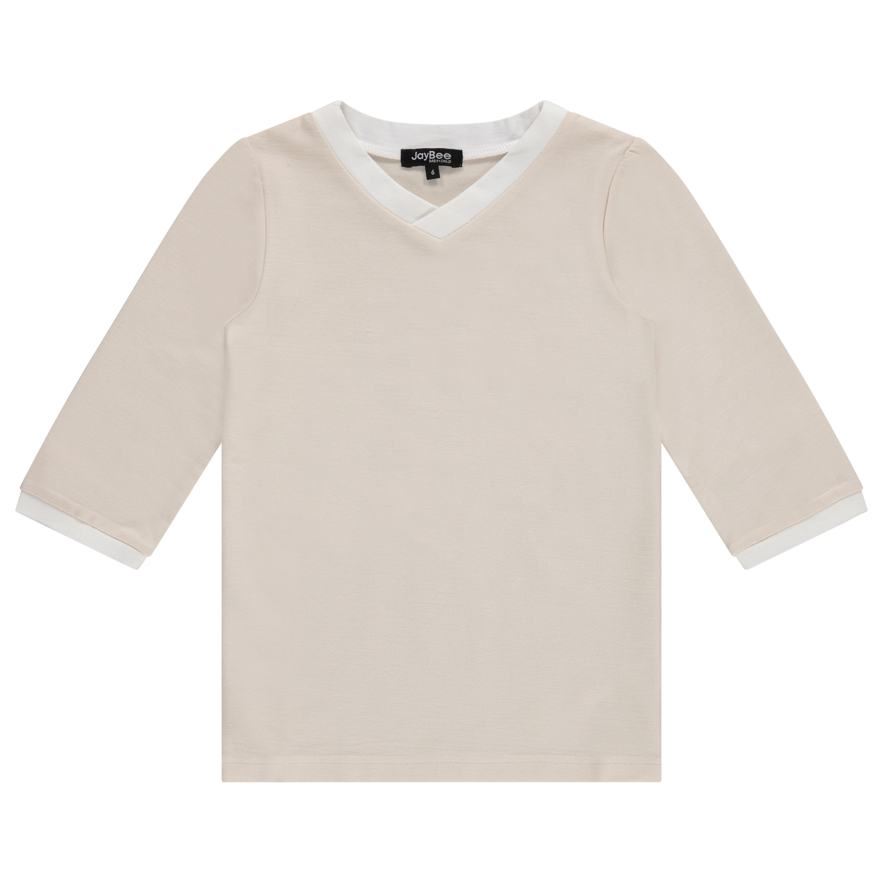 Jaybee Child Sand 3/4 Sleeve Shirt