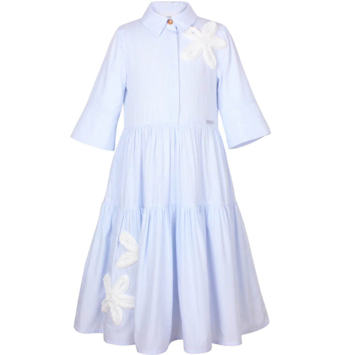 Jessie & James Sky Blue Pinstripe Era Dress