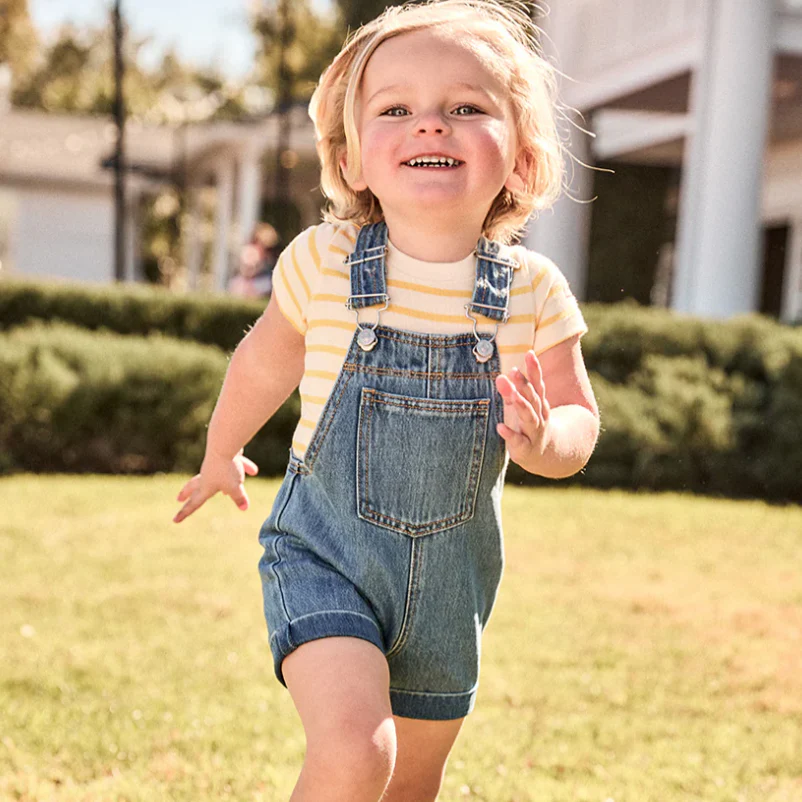 Little Parni Blue Denim Denim Overall (K610)