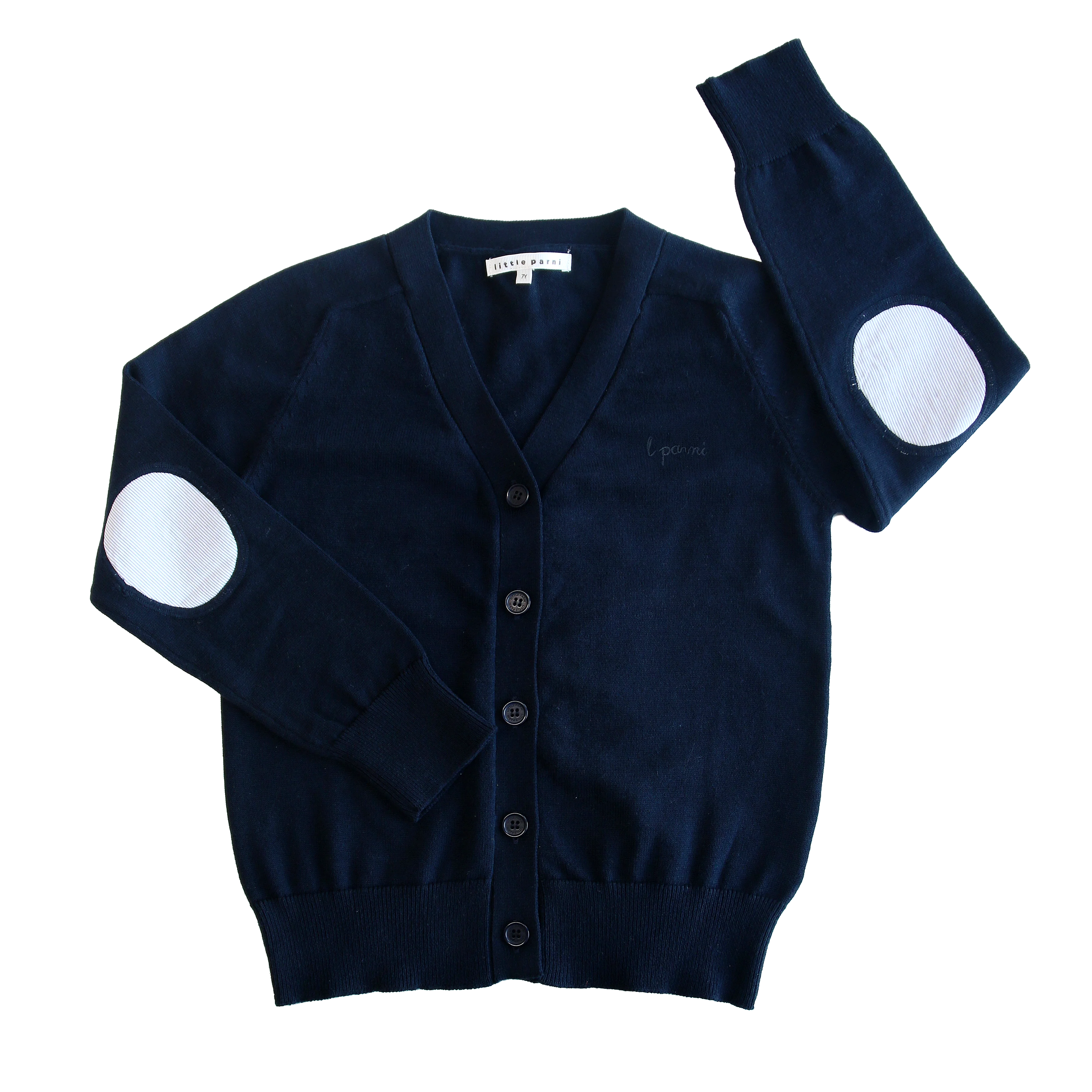 Little Parni Navy Blue Boys Patch Cardigan (K654)