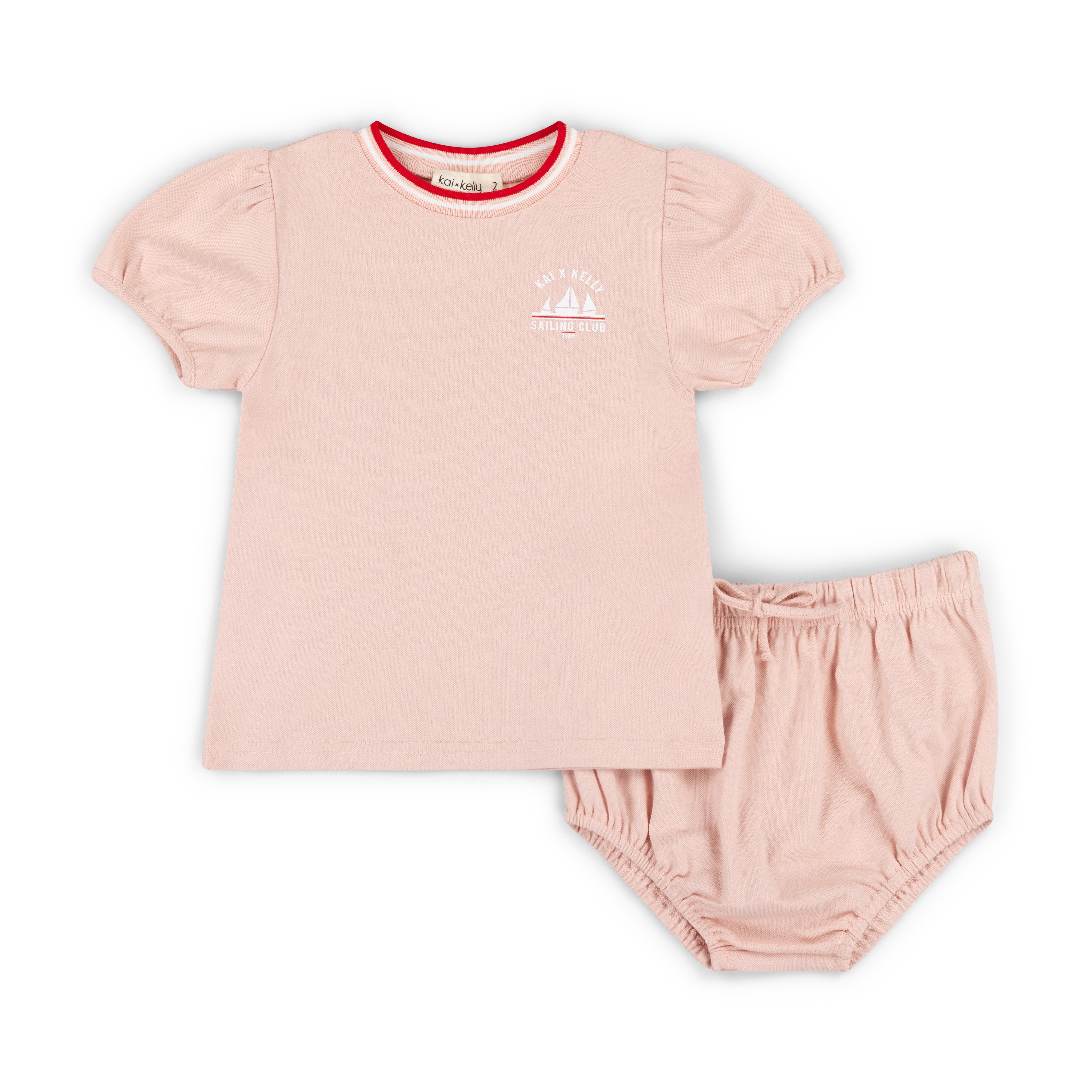 Kai & Kelly Pale Pink Girls Set