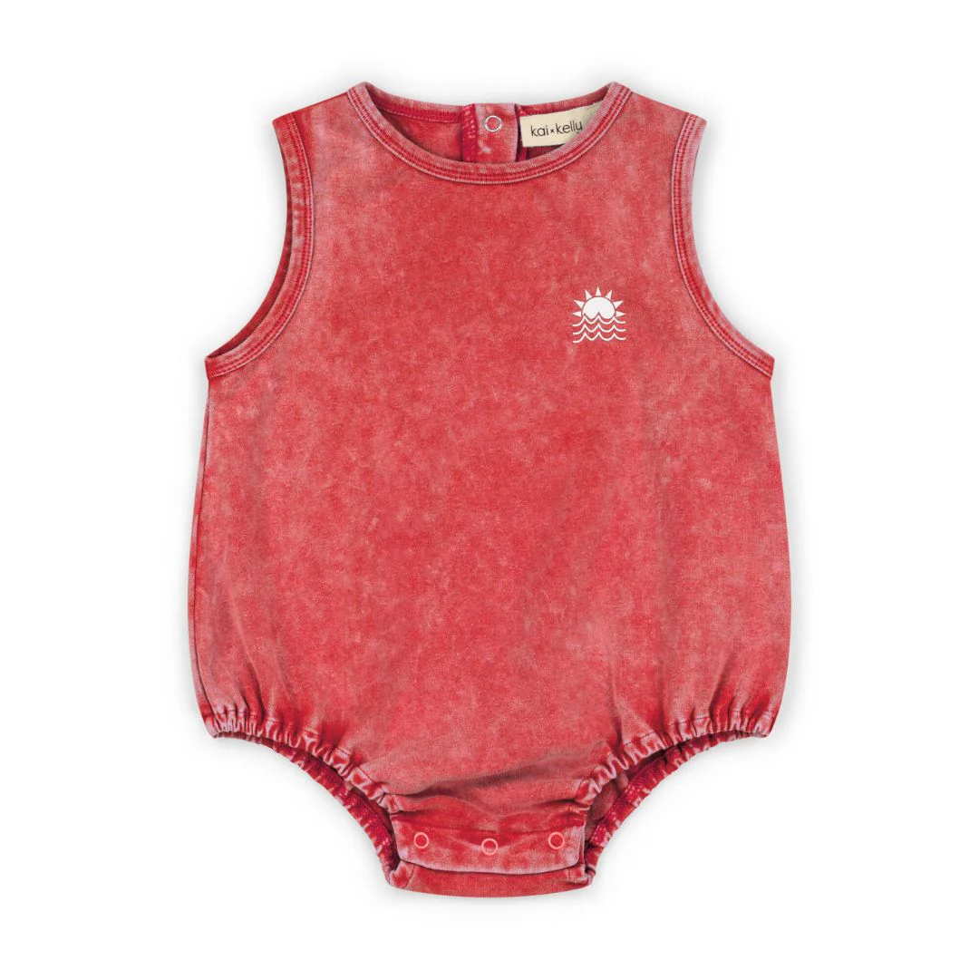 Kai & Kelly Red Romper